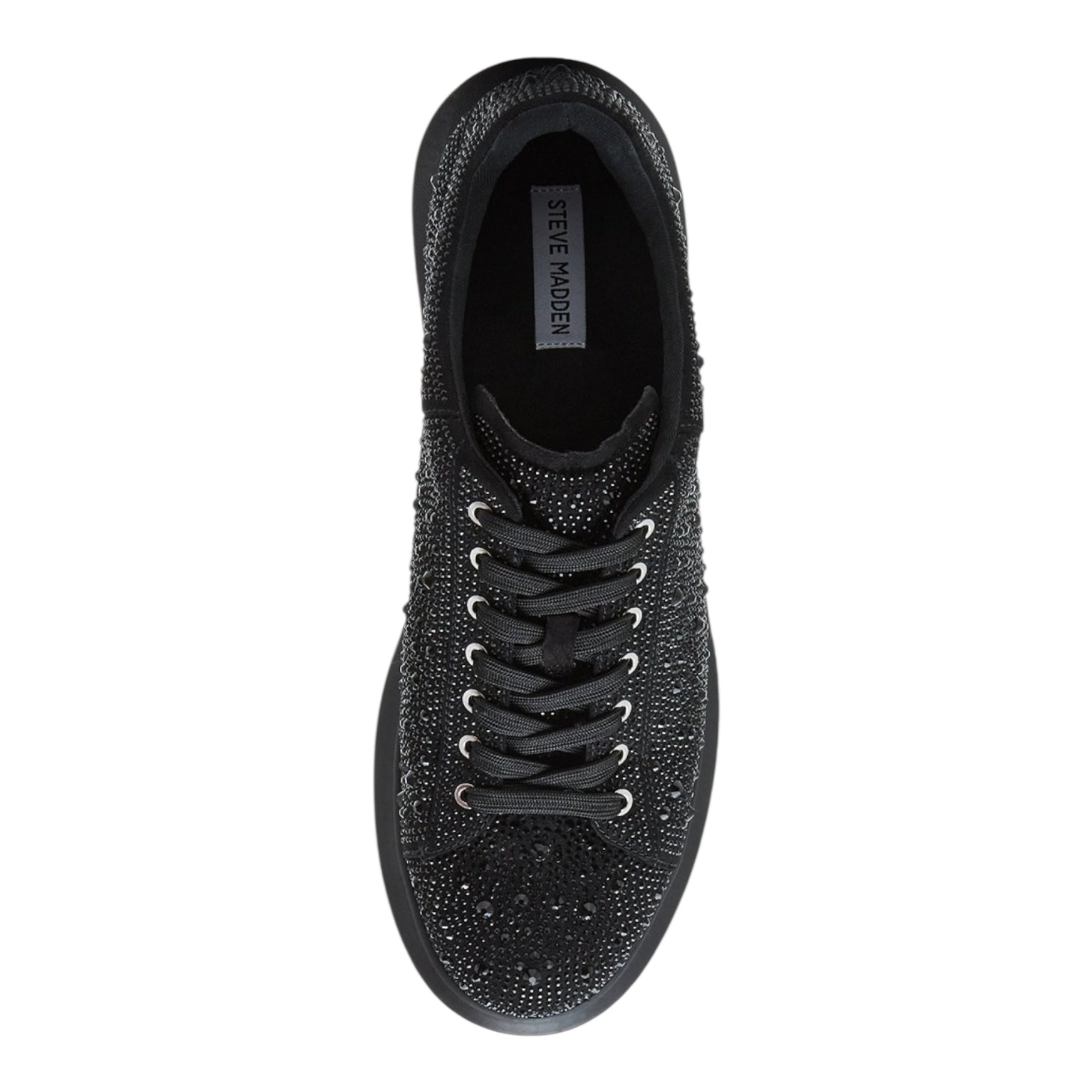 Steve Madden Men's Icebox Black Rhinestones
