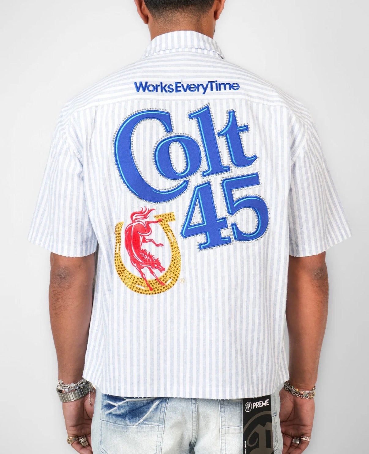COLT 45 CLASSIC BLUE MECHANIC SHIRT