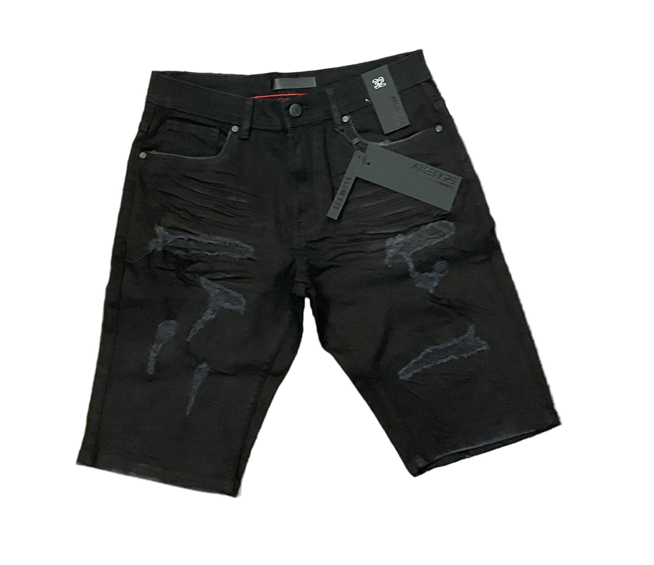 Arketype black slim shorts