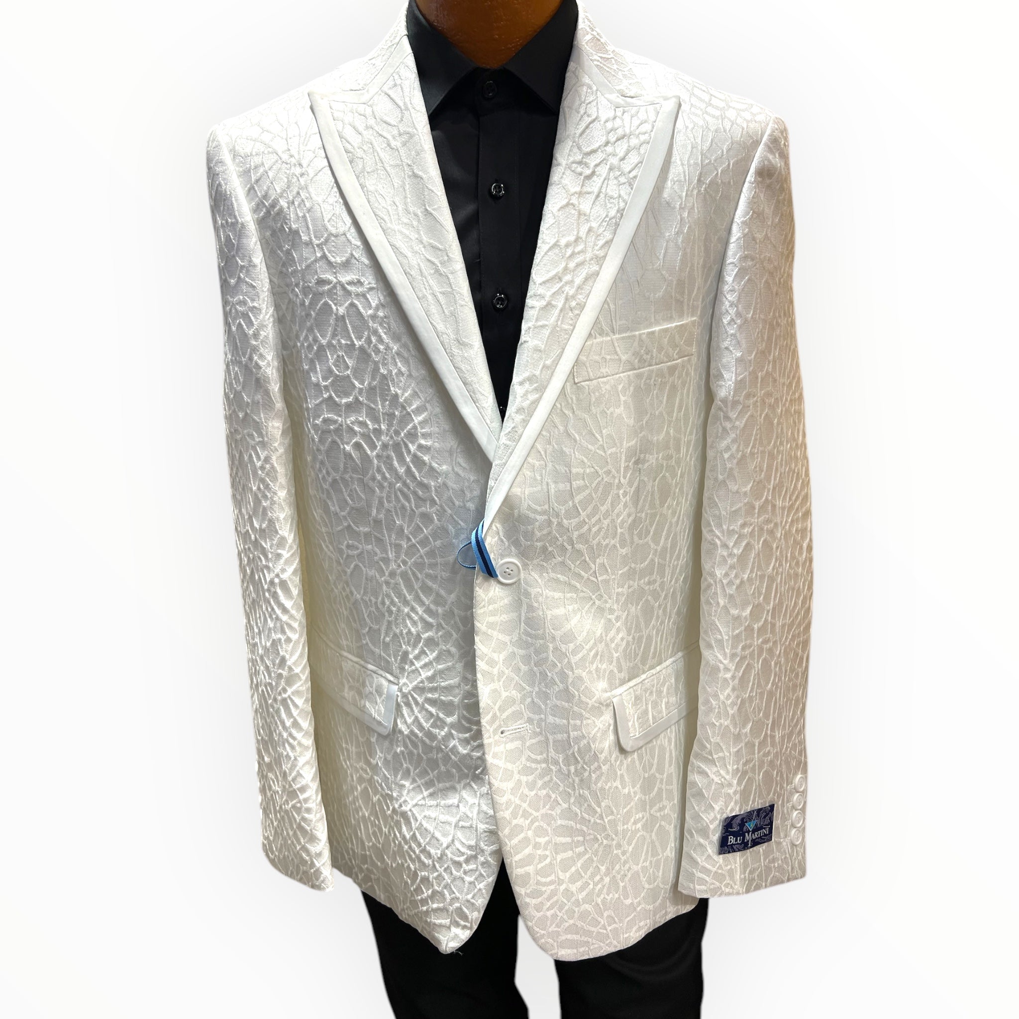 Blue Martini white blazer
