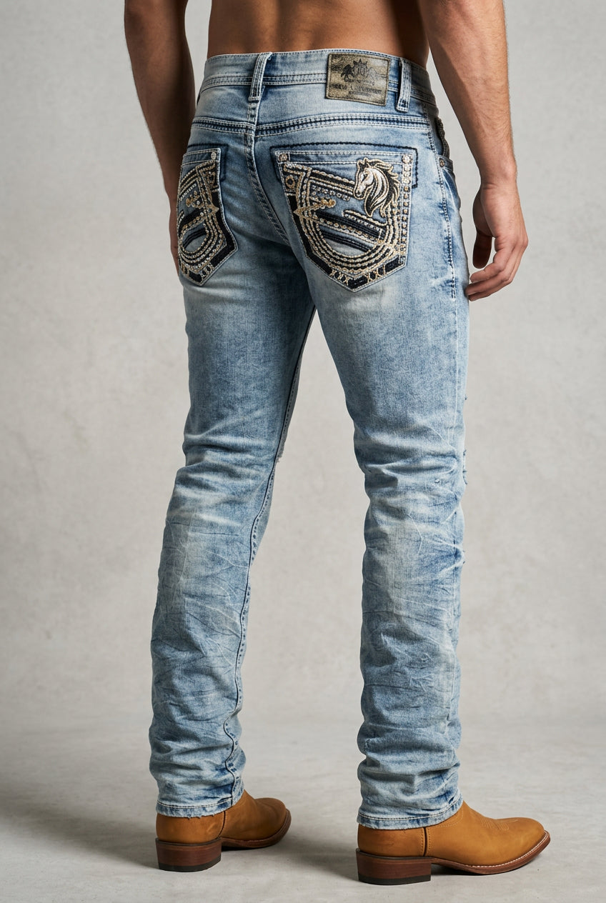 De-Niko Slim Straight Jeans