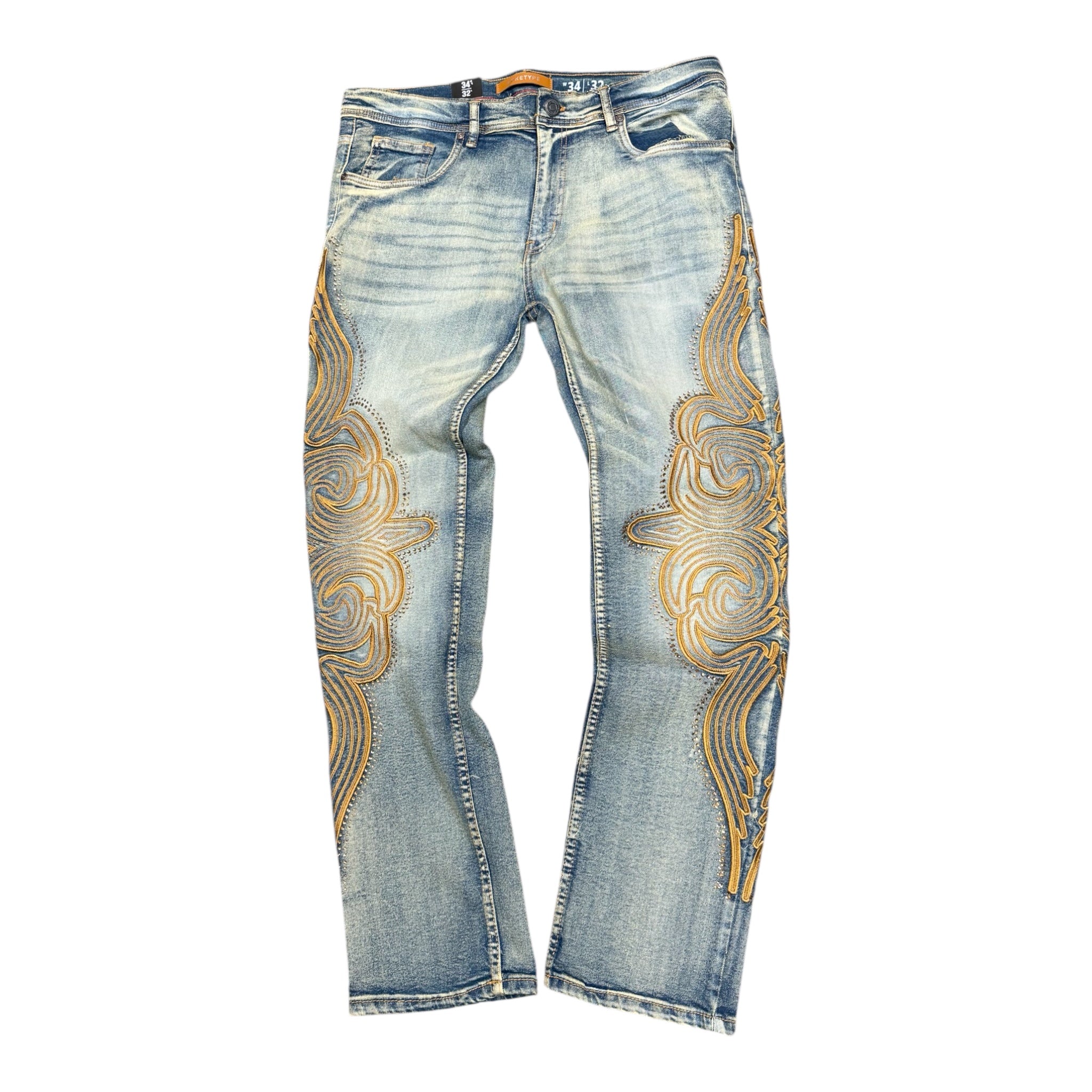 Arketype embroidered jeans