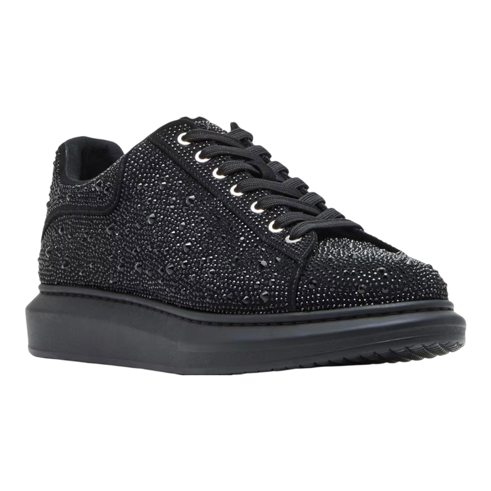 Steve Madden Men's Icebox Black Rhinestones