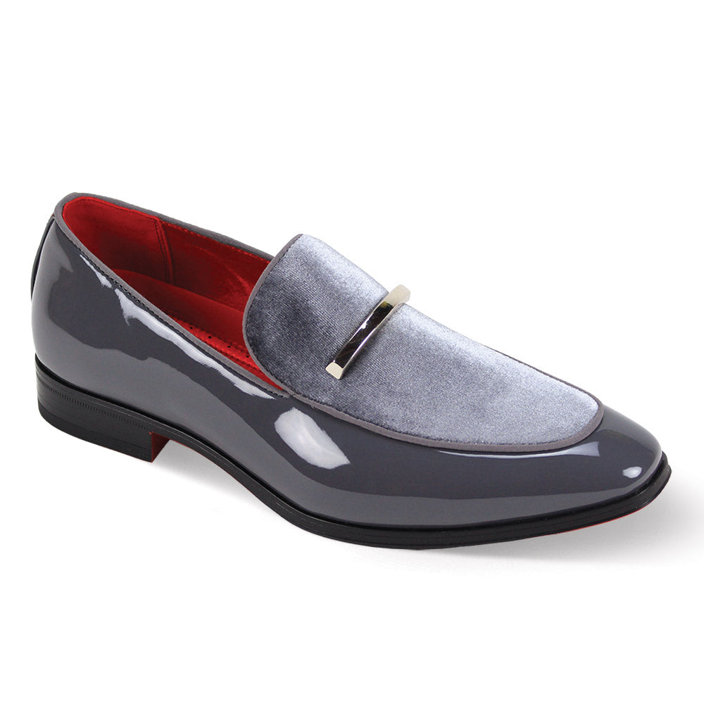 After Midnight Patent/Velvet SLIP ON 7041