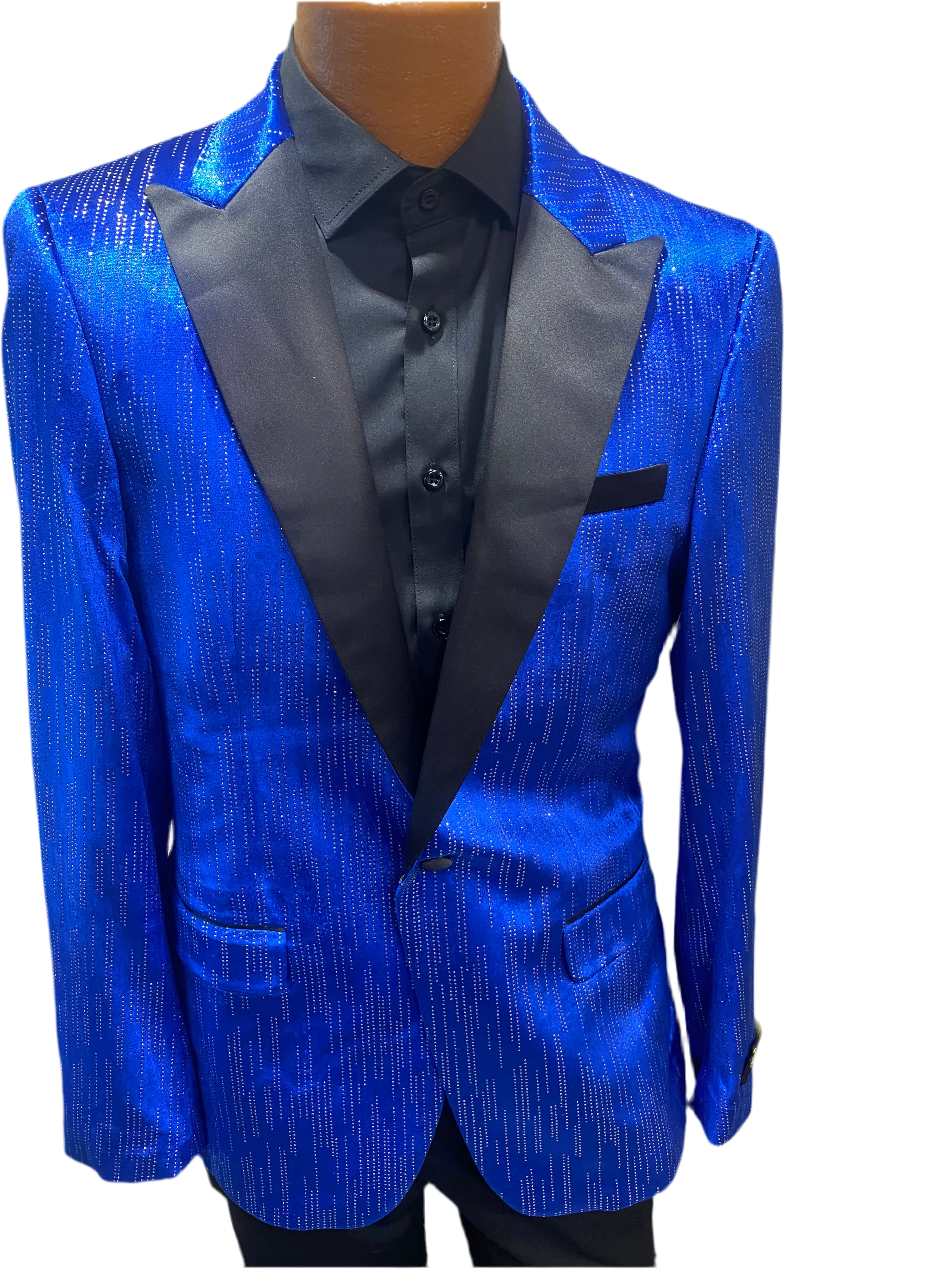 LUXURY SLIM FIT VELVET TEXTURE BLAZER by Suso couture