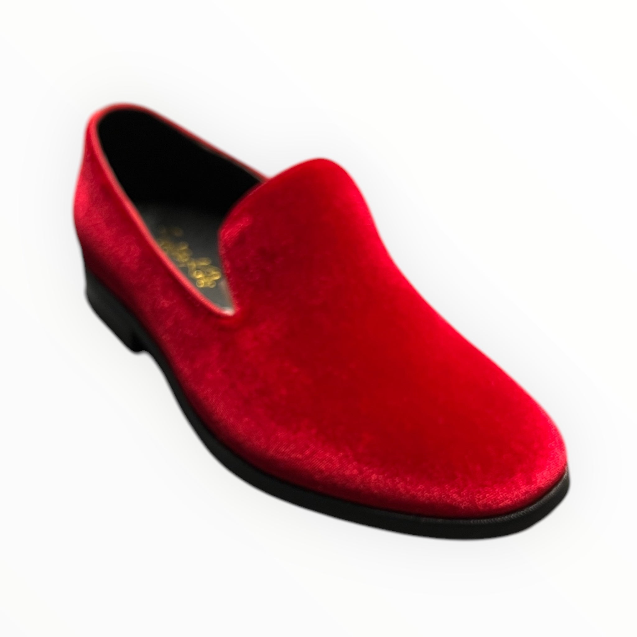 Red velvet shoes in kid sizes