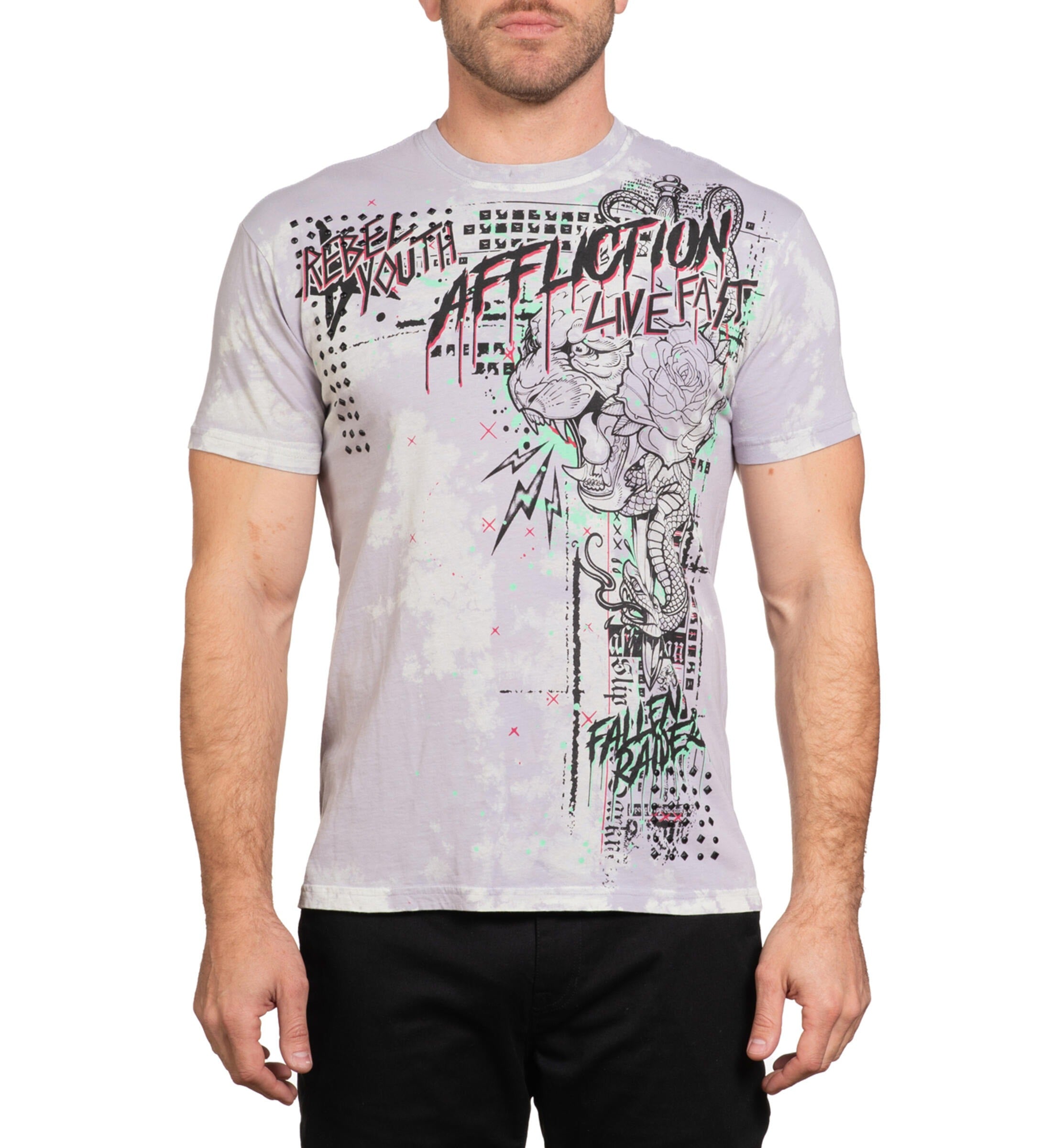 WARBORN SAINTS S/S TEE (A26811)By Affliction TeeS