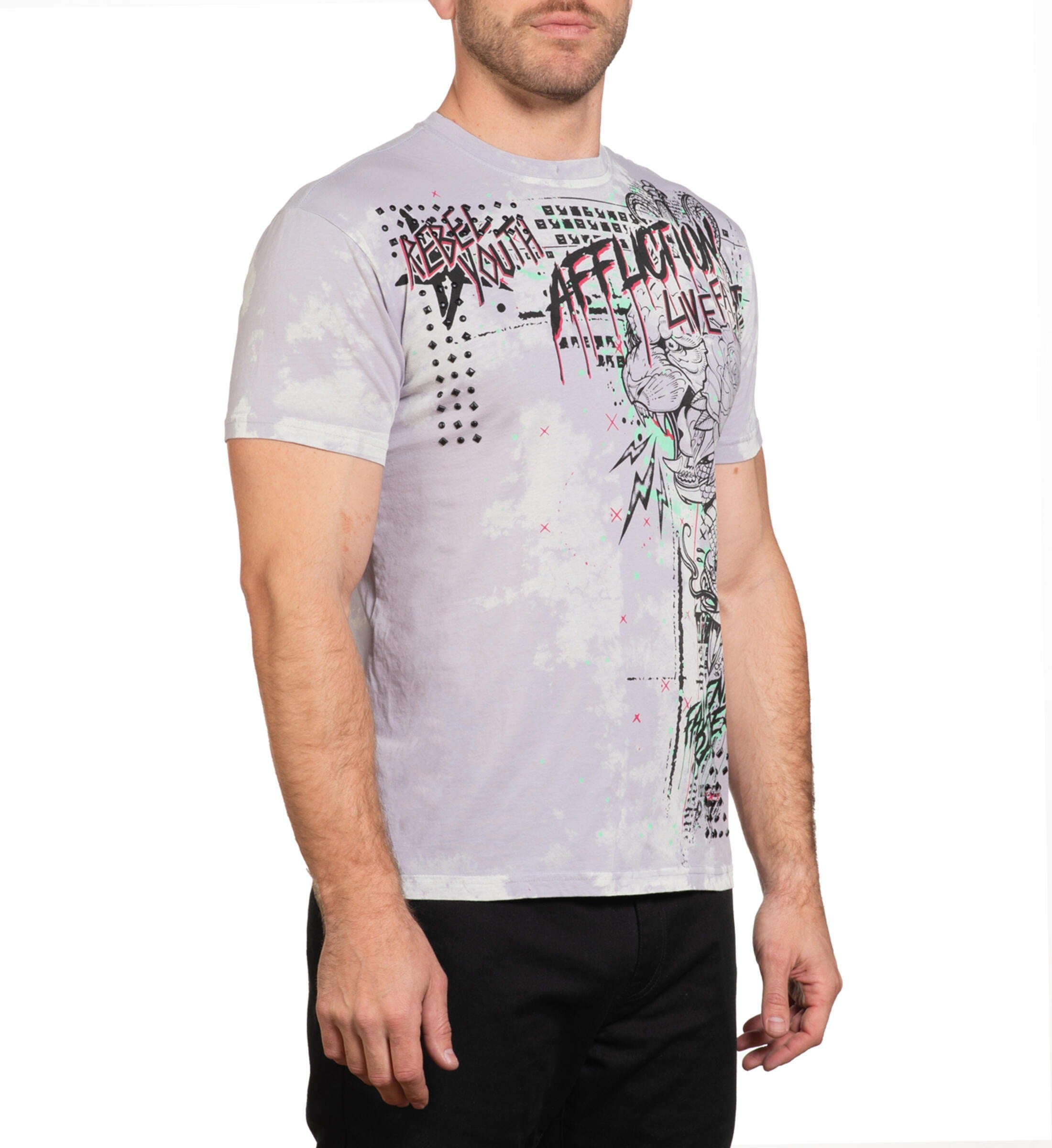WARBORN SAINTS S/S TEE (A26811)By Affliction TeeS