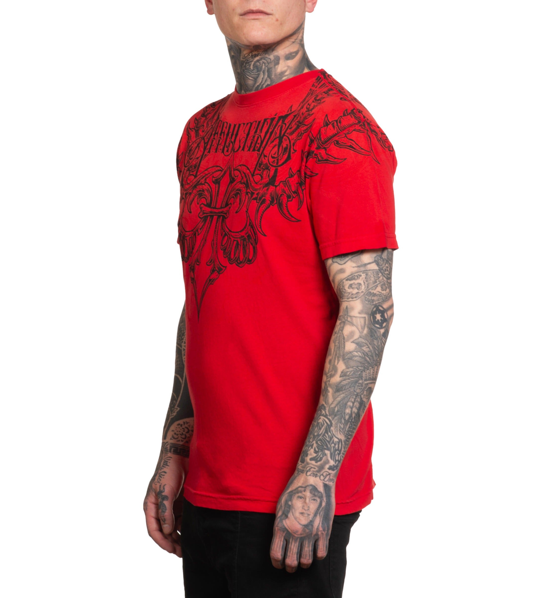 VERTIBRATE S/S TEE (A26913) By Affliction Teees