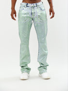FOIL WASH MID-RISE STACKED JEANS by Armor Jeans ASJ08