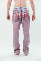 FOIL WASH MID-RISE STACKED JEANS by Armor Jeans ASJ08