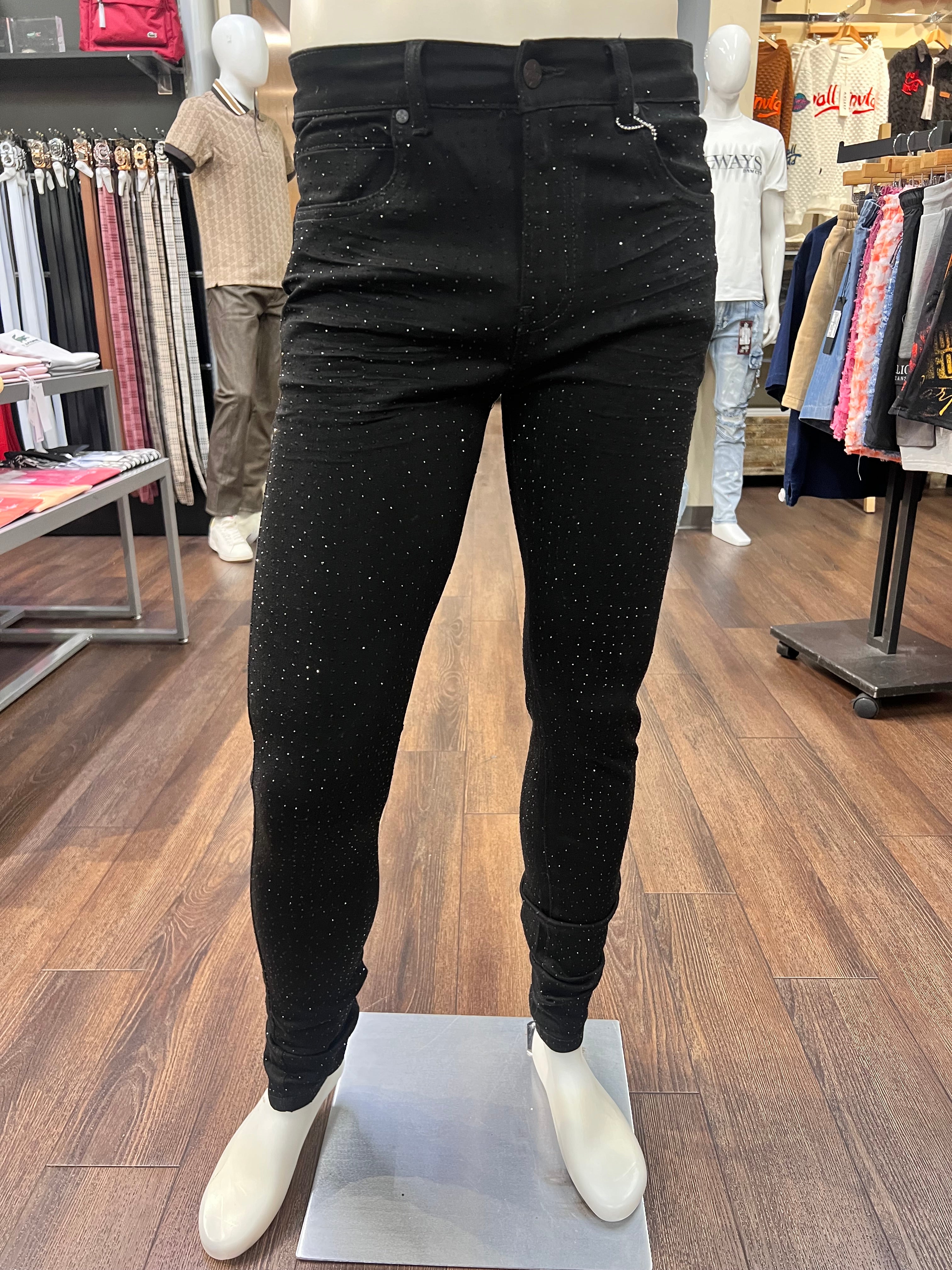 Premium Disaster jeans with rhinestones