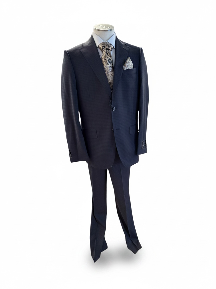 TIGLIO Modern Suit (navy plaid)