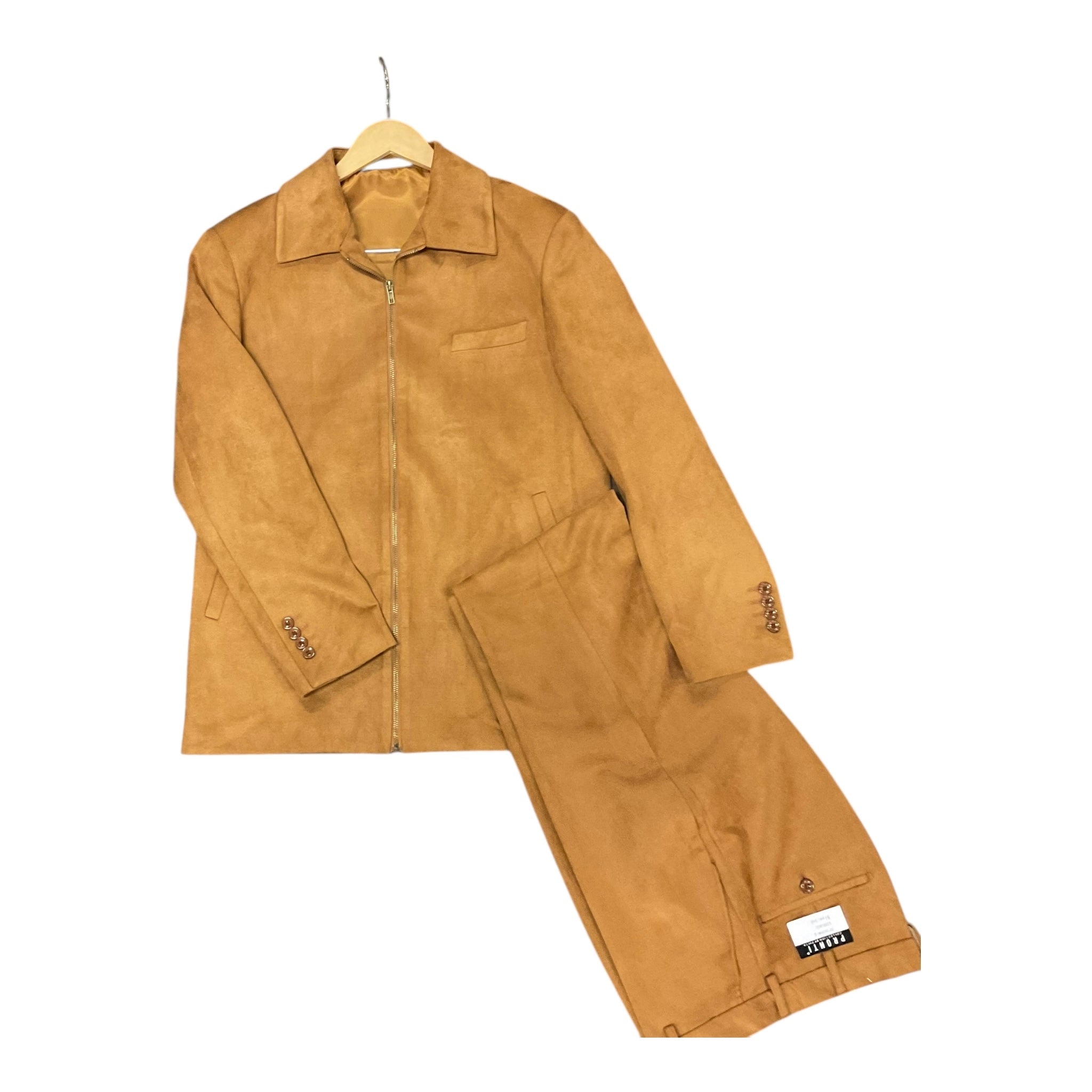 PRONTI Micro Suede zipper jacket set