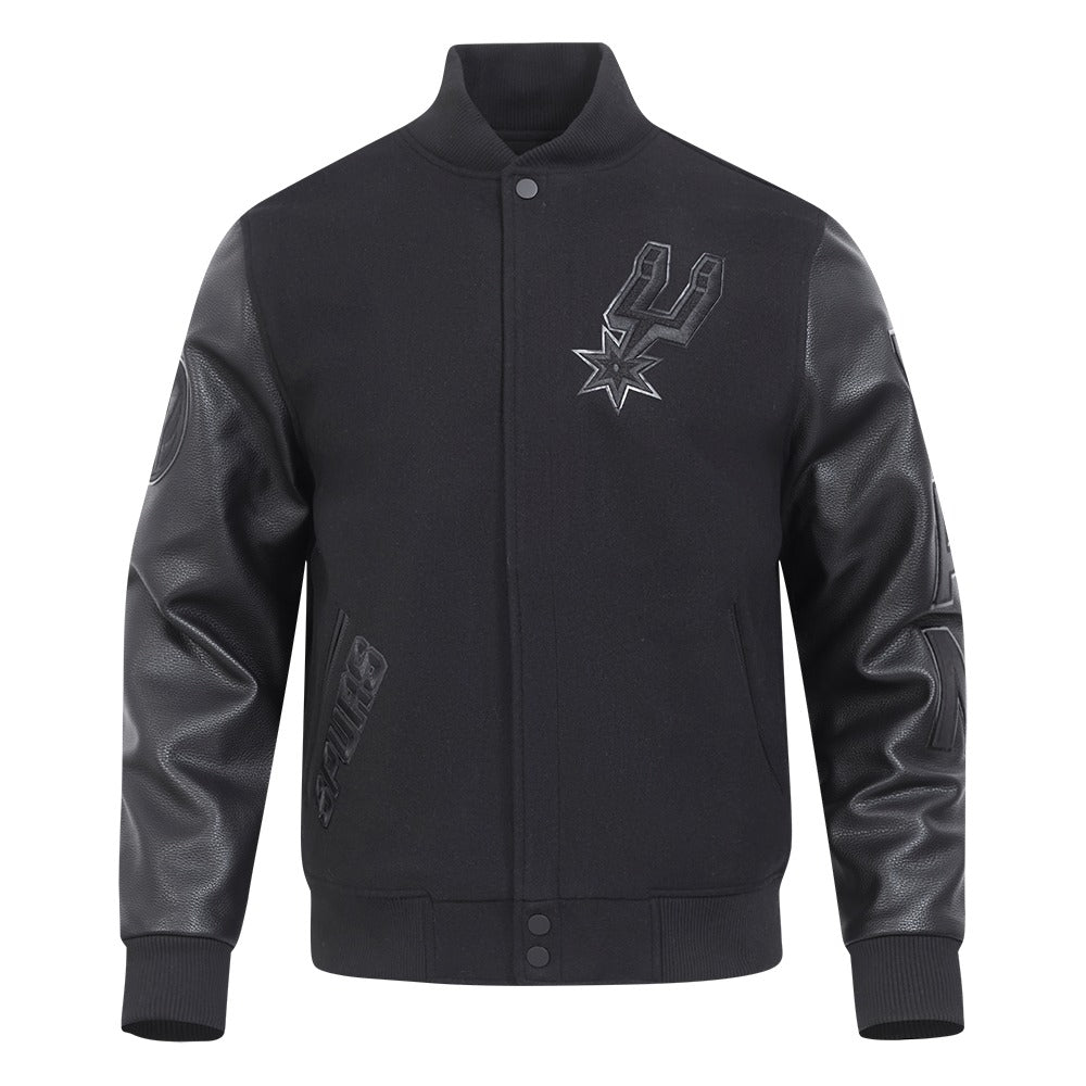 NFL SAN ANTONIO SPURS MEN'S VARSITY JACKET CLASSIC 3BK (BSA654489)