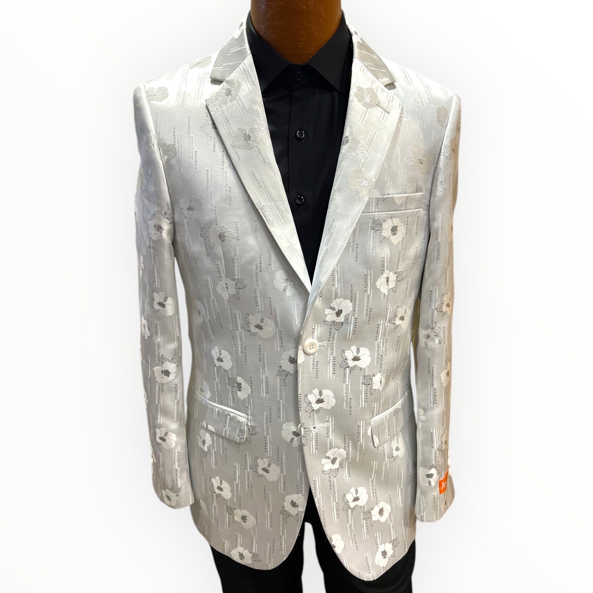 White & Silver blazer