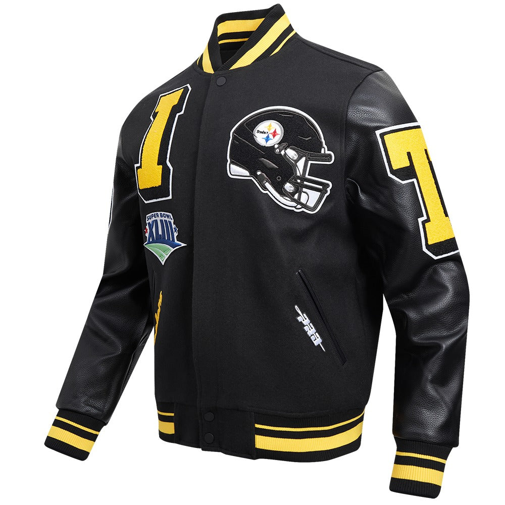 NFL PITTSBURGH STEELERS MEN'S VARSITY JACKET MASH UP (FPS6410403)