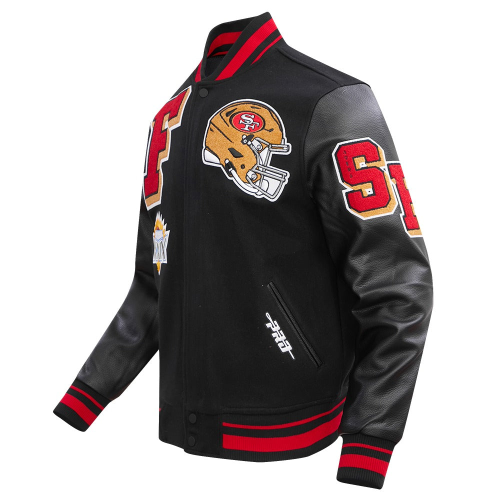 NFL SAN FRANCISCO 49ERS MEN'S VARSITY JACKET MASH UP (FS46410415)