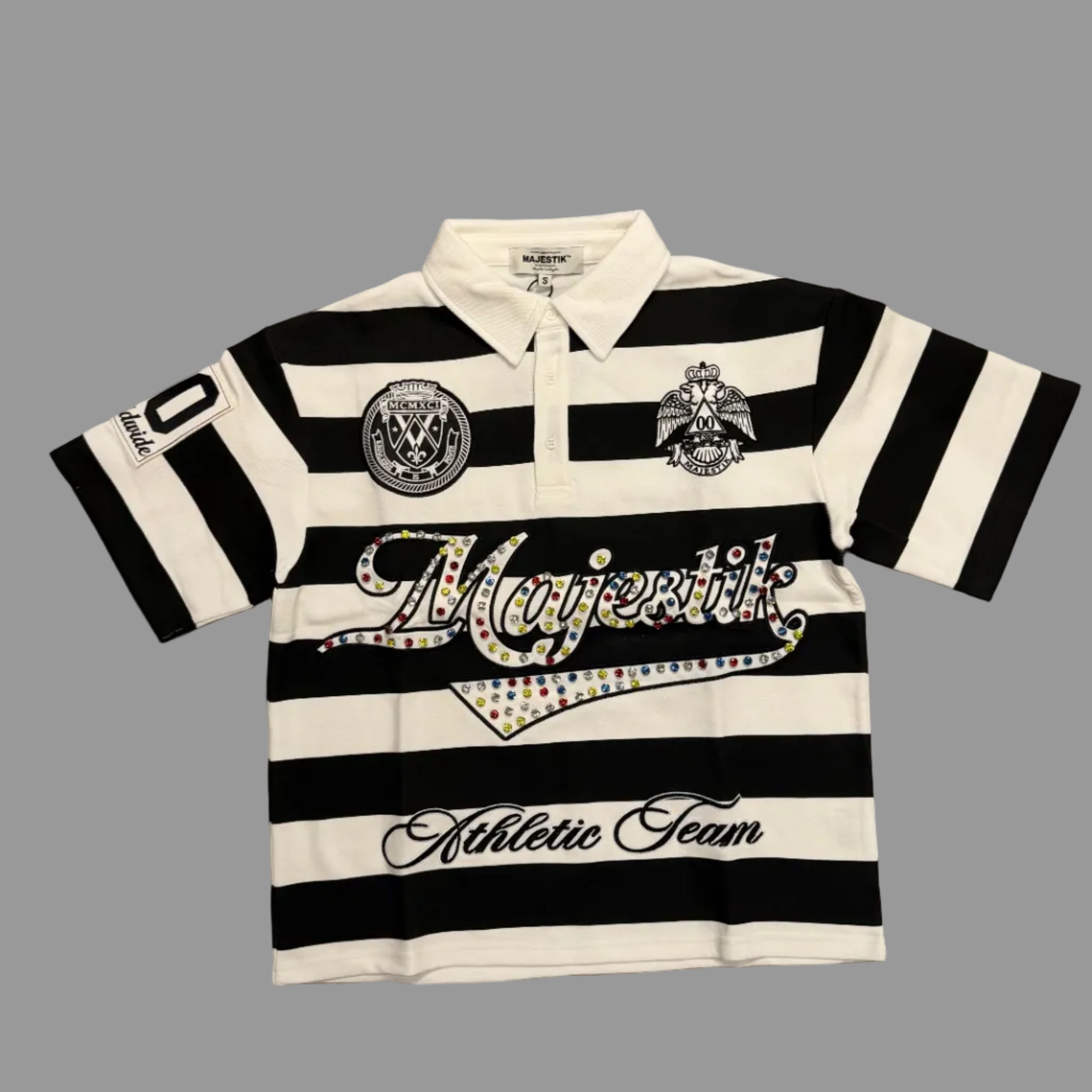 Majestik Striped Polo