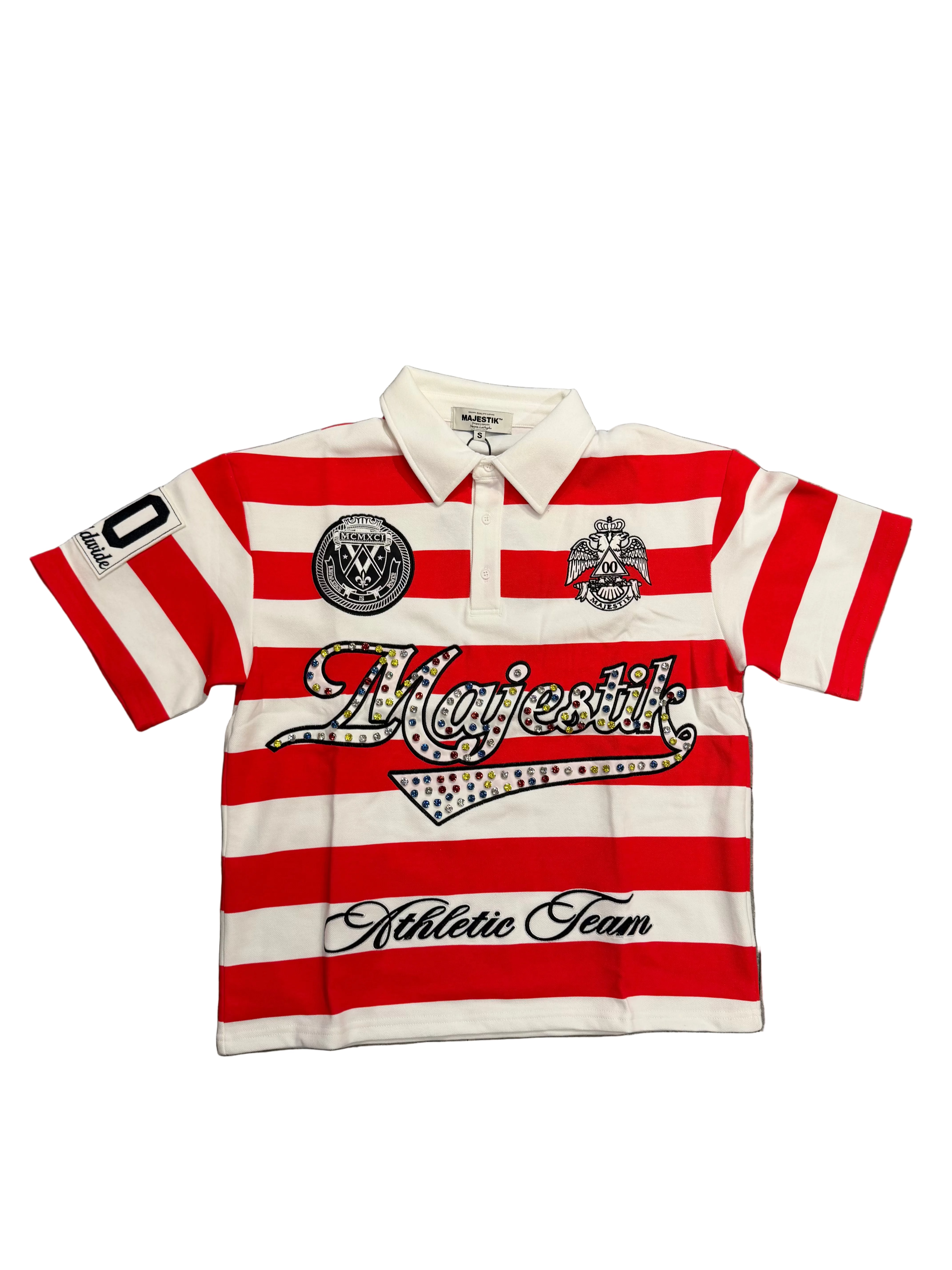 Majestik Striped Polo