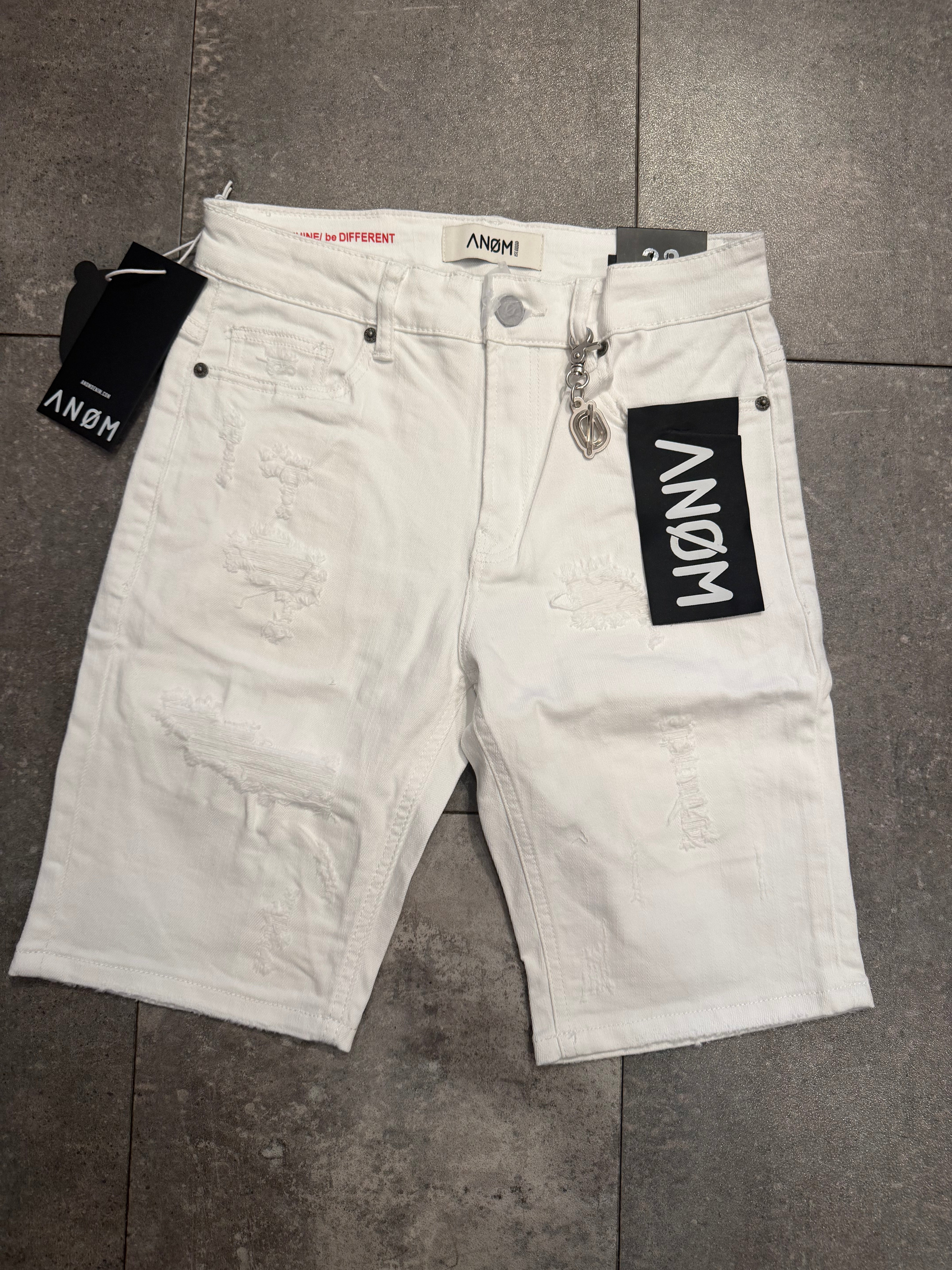 ANOM SLIM DENIM SHORTS