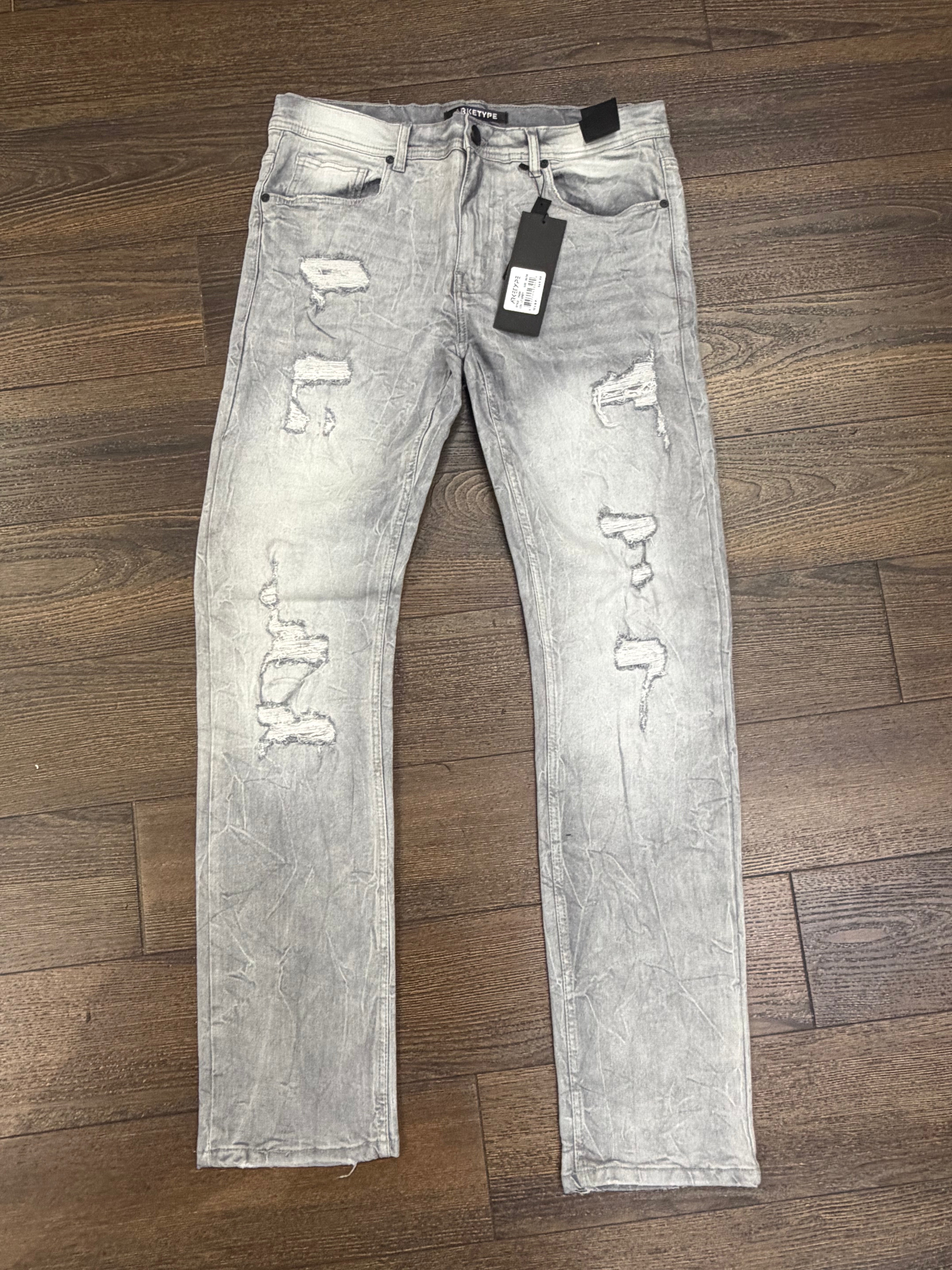 Arketype Grey Skinny Jeans