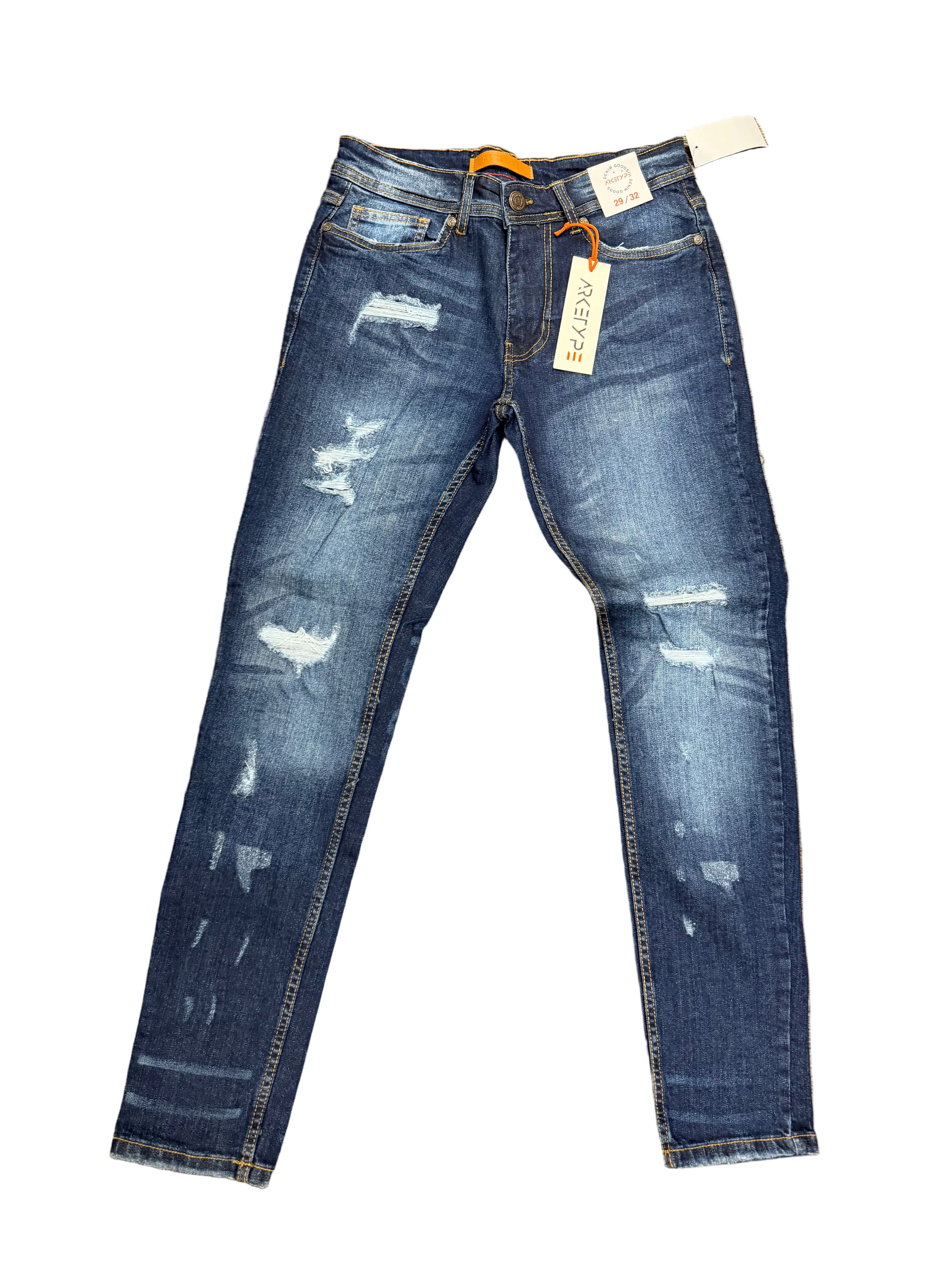 Arketype Dark Blue Skinny Jeans