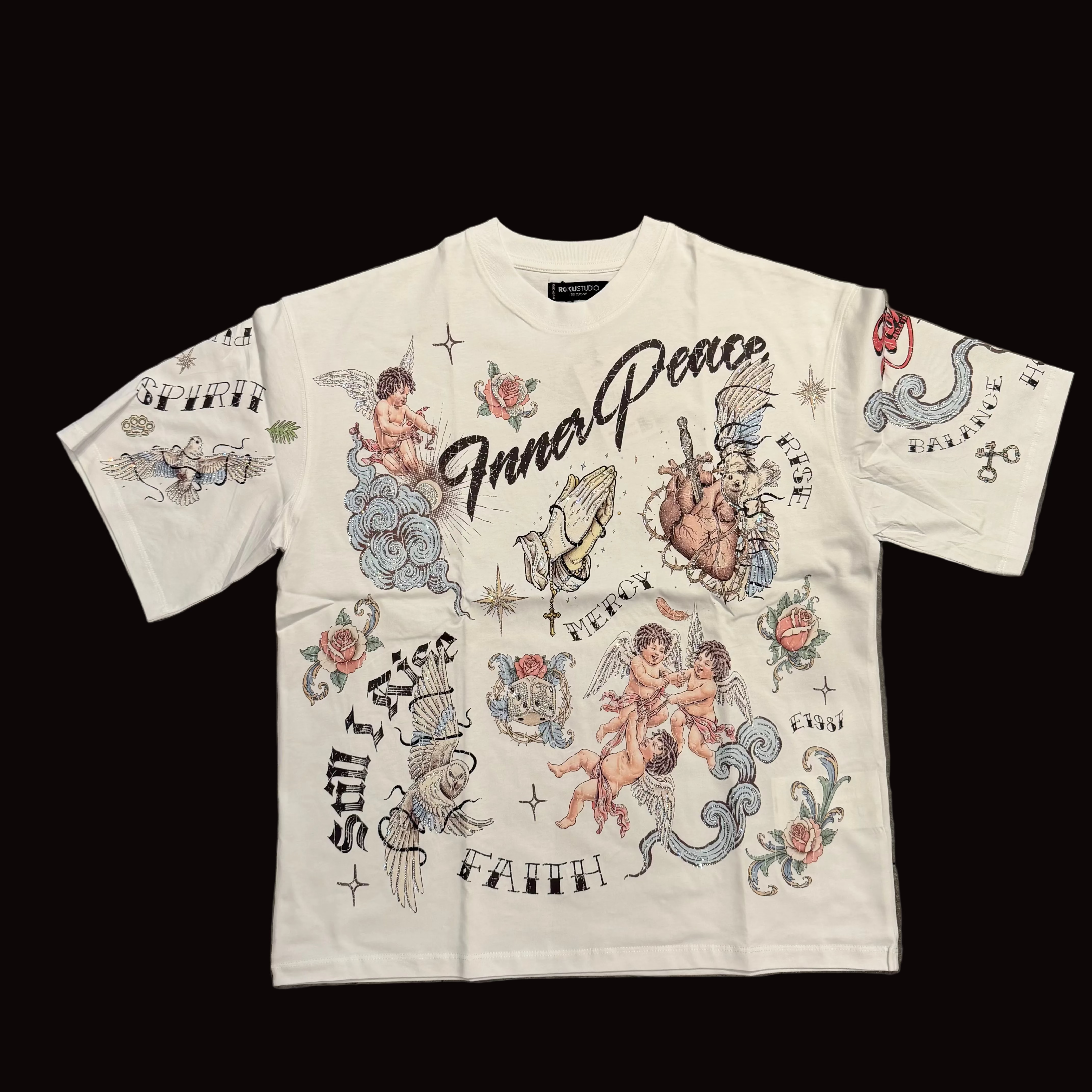 Roku Faith Faded Tee