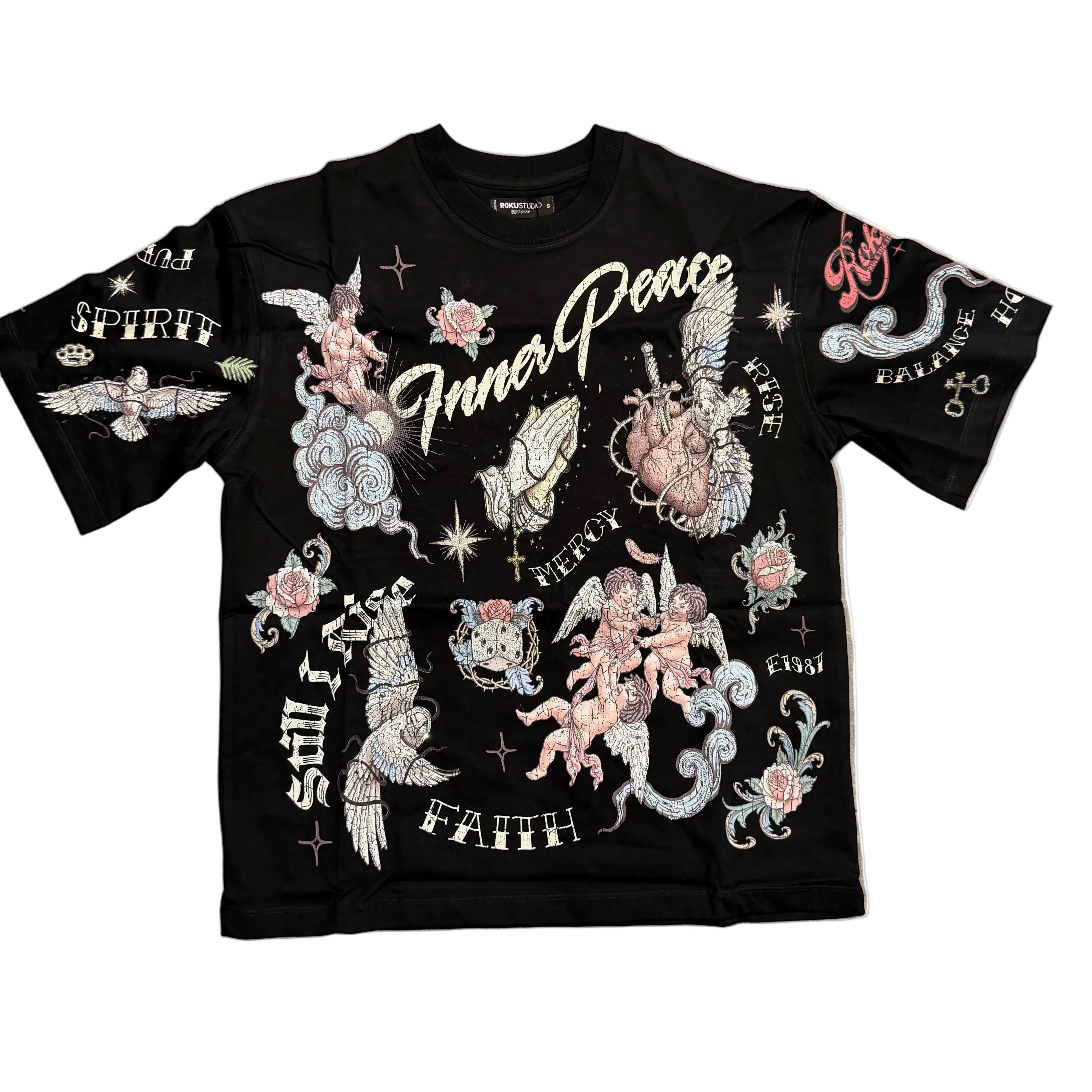 Roku Faith Faded Tee