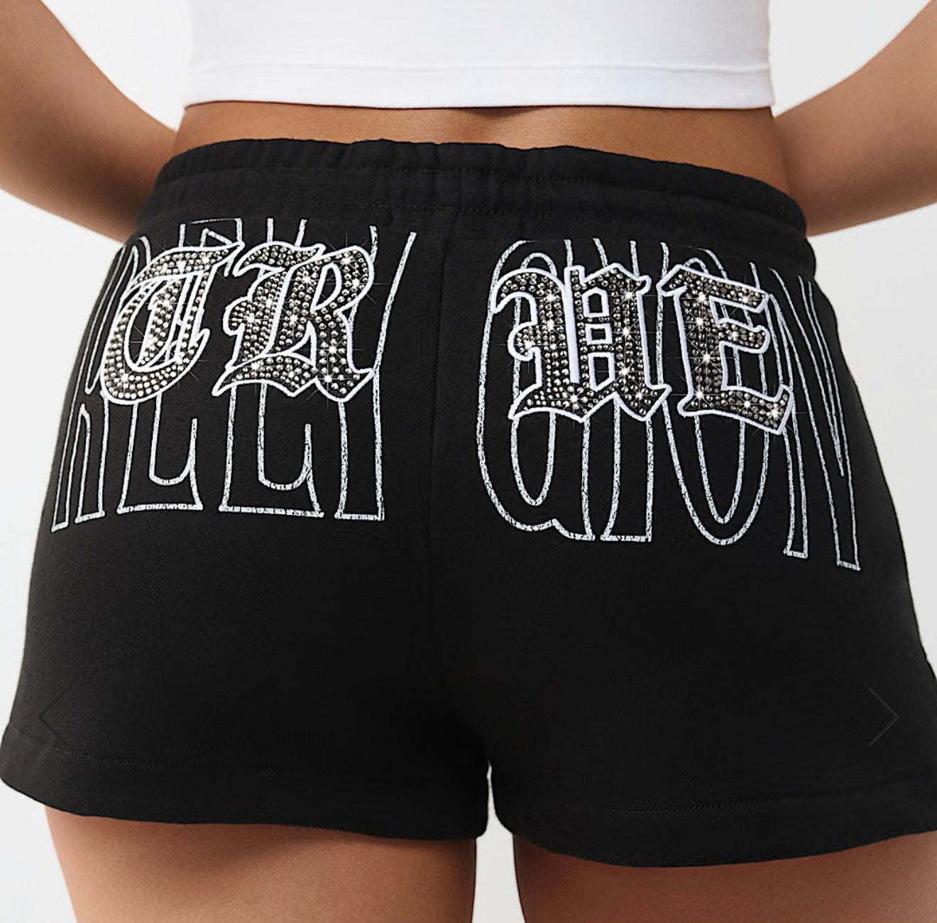 Women’s True Religion Crystal Embroidered Lounge Shorts