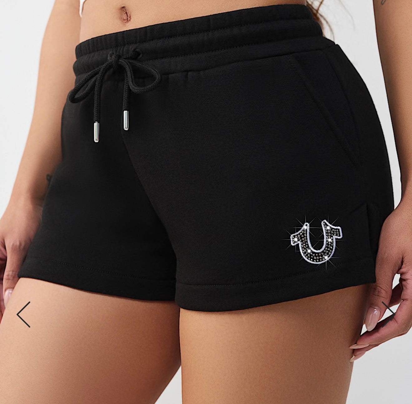 Women’s True Religion Crystal Embroidered Lounge Shorts