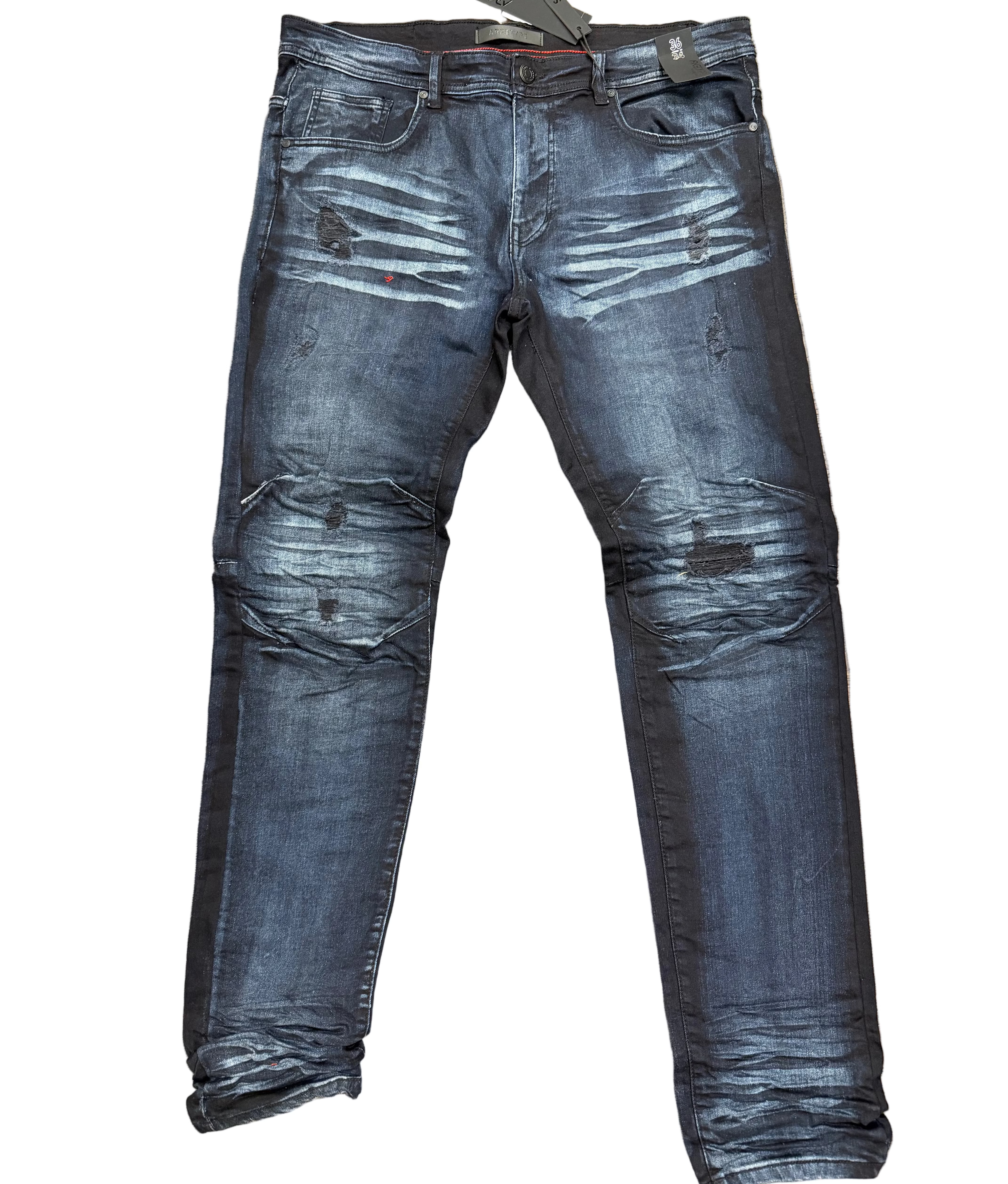 Arketype Blue/Black Skinny Jeans