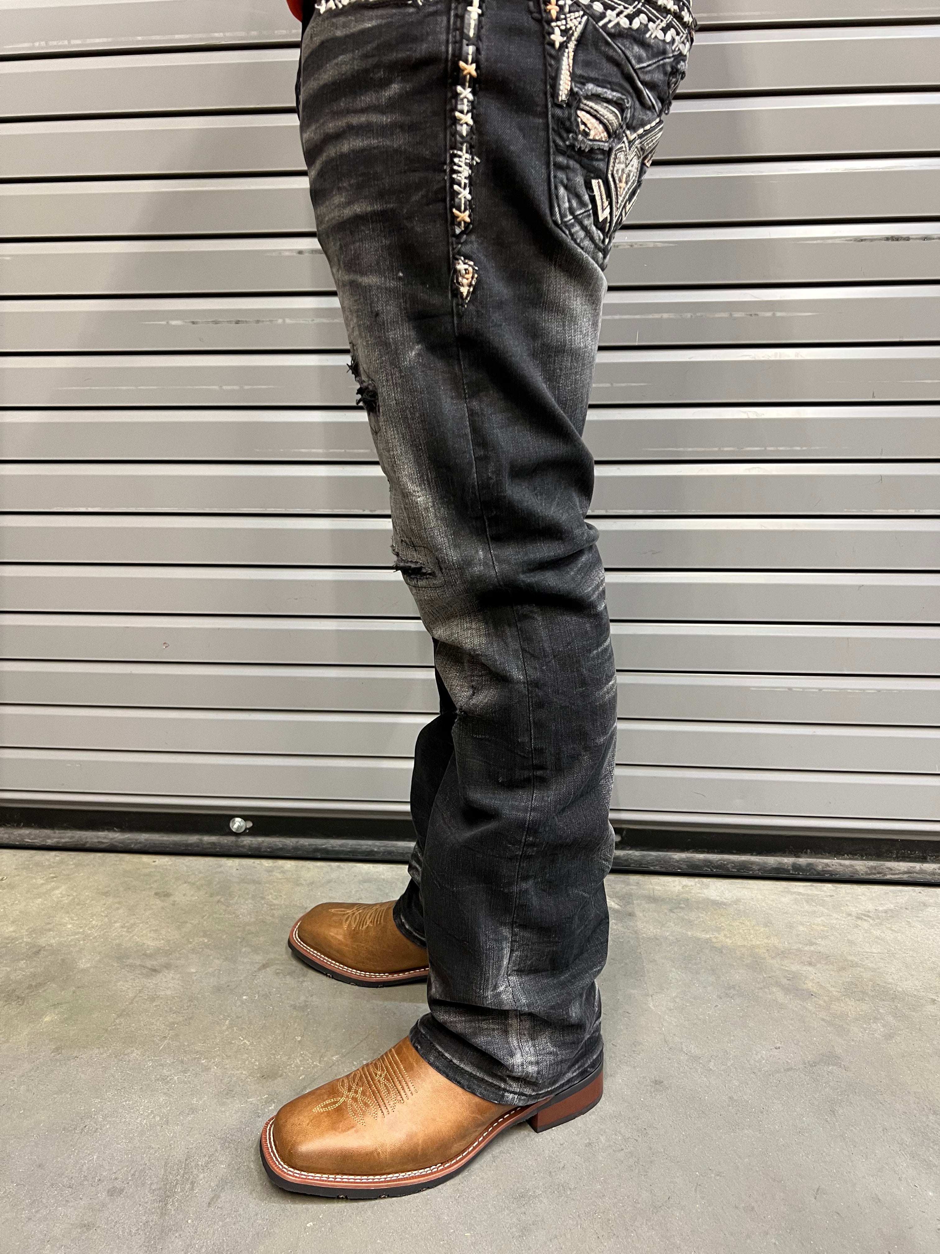 DE NIKO JEANS BLACK FADE