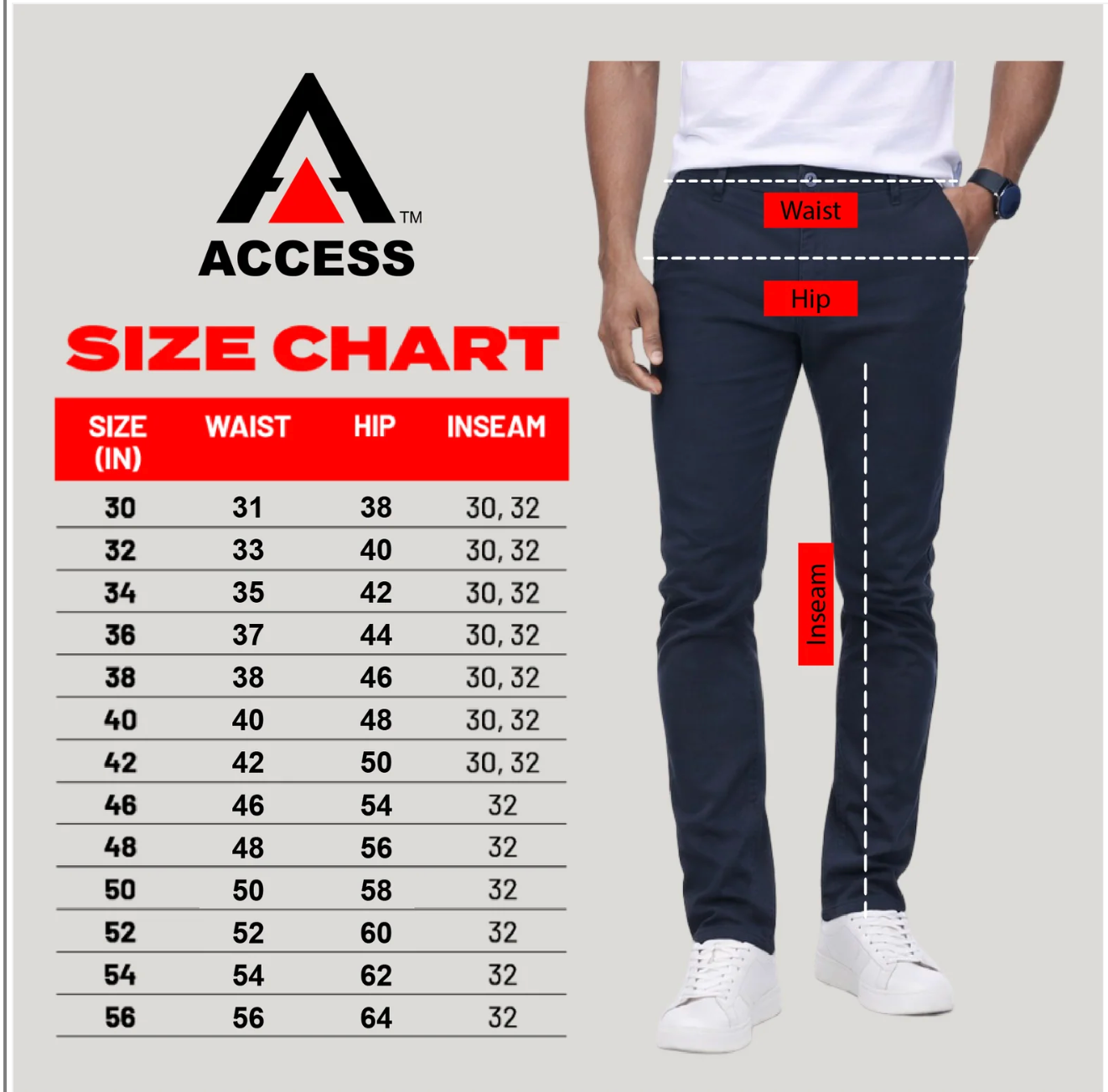 Men's School Uniform Skinny Pants