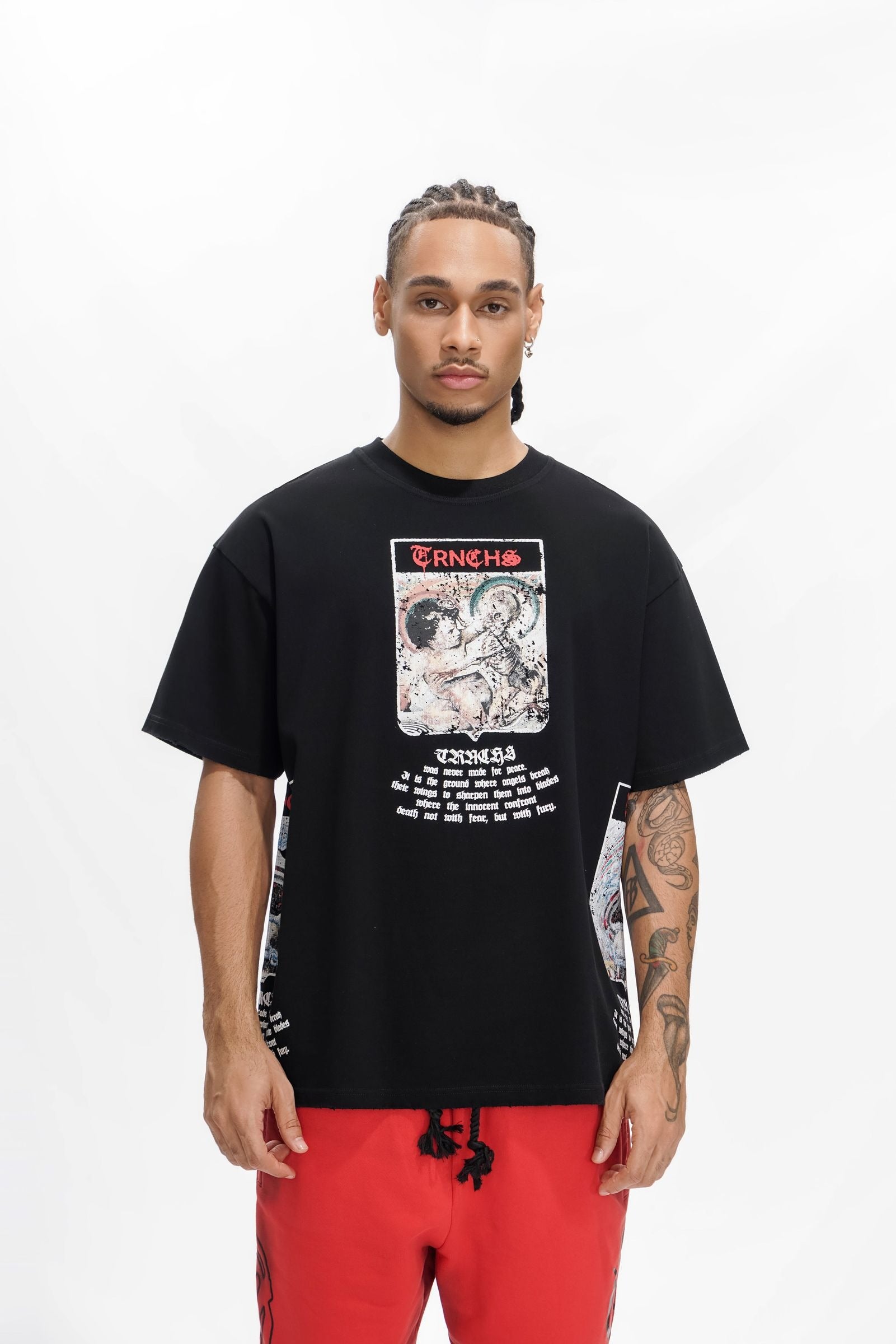TRNCHS "MILITANT GOTHIC" Black Tee (-Militant-Gothic-Black-Tee)
