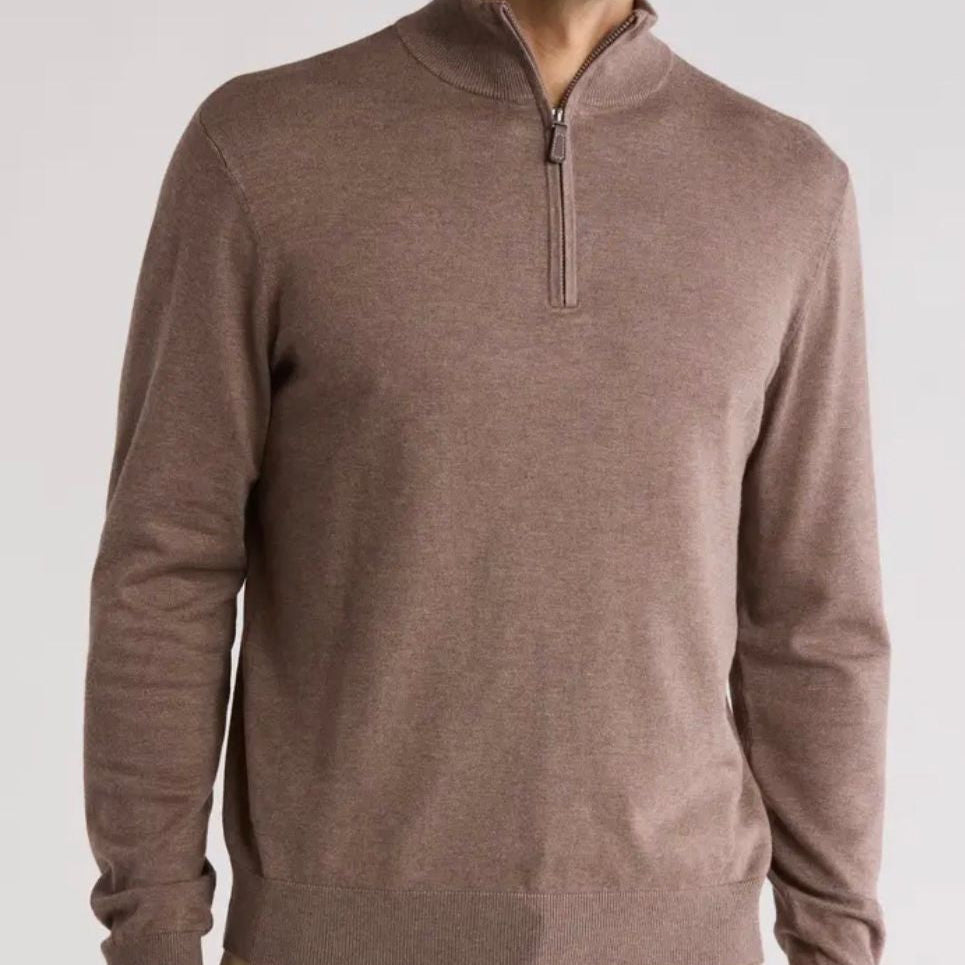 Suslo Couture Quarter zip Sweater for Men
