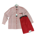 Houndstooth Long Sleeve 2 Piece Set Walking Suit T725