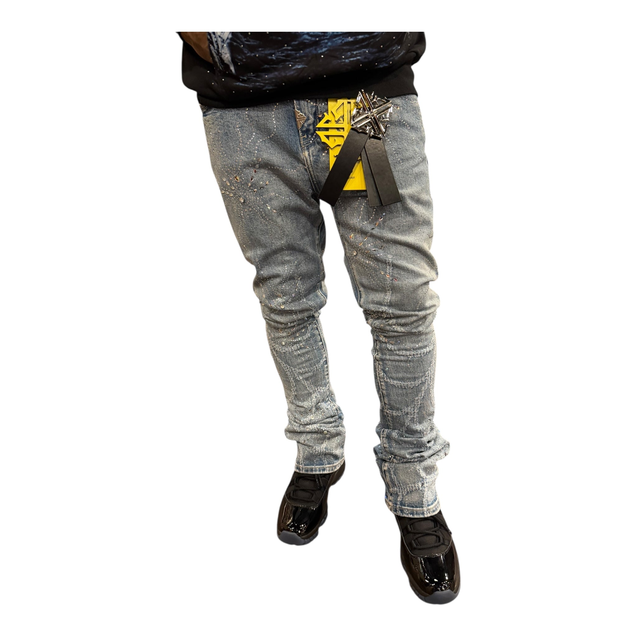 GUAPI Steel Blue Spider Denim