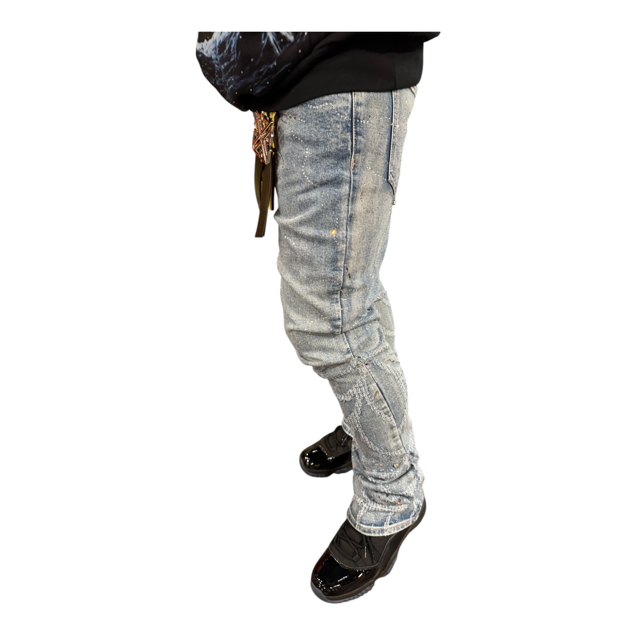 GUAPI Steel Blue Spider Denim