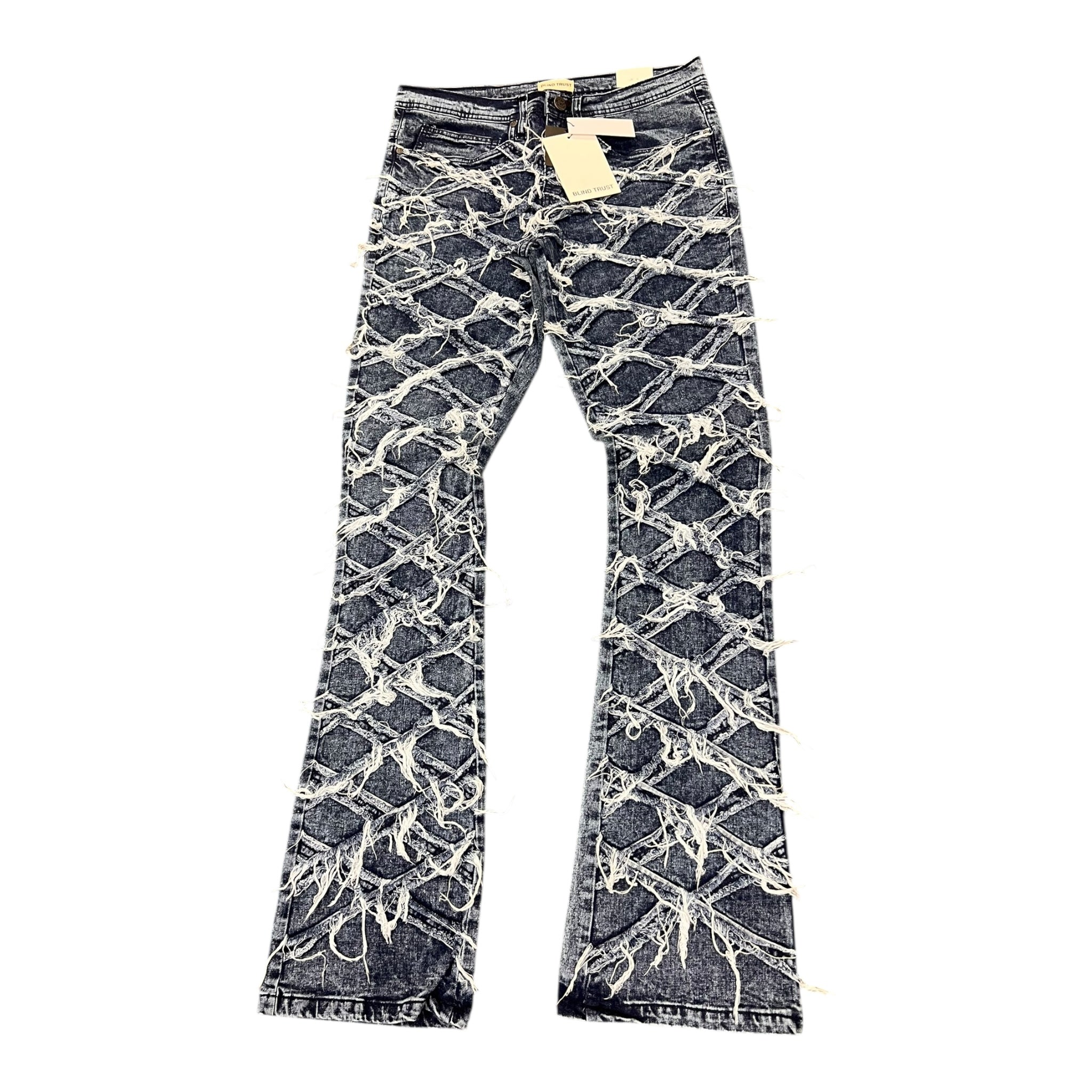 Blind Trust Crisscross Dark Wash denim