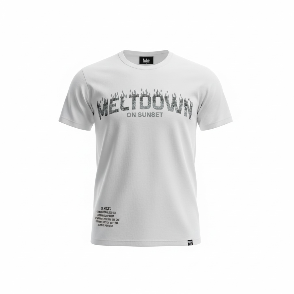 DENIMICITY MELTDOWN ON SUNSET STONE TSHIRT FOR MEN