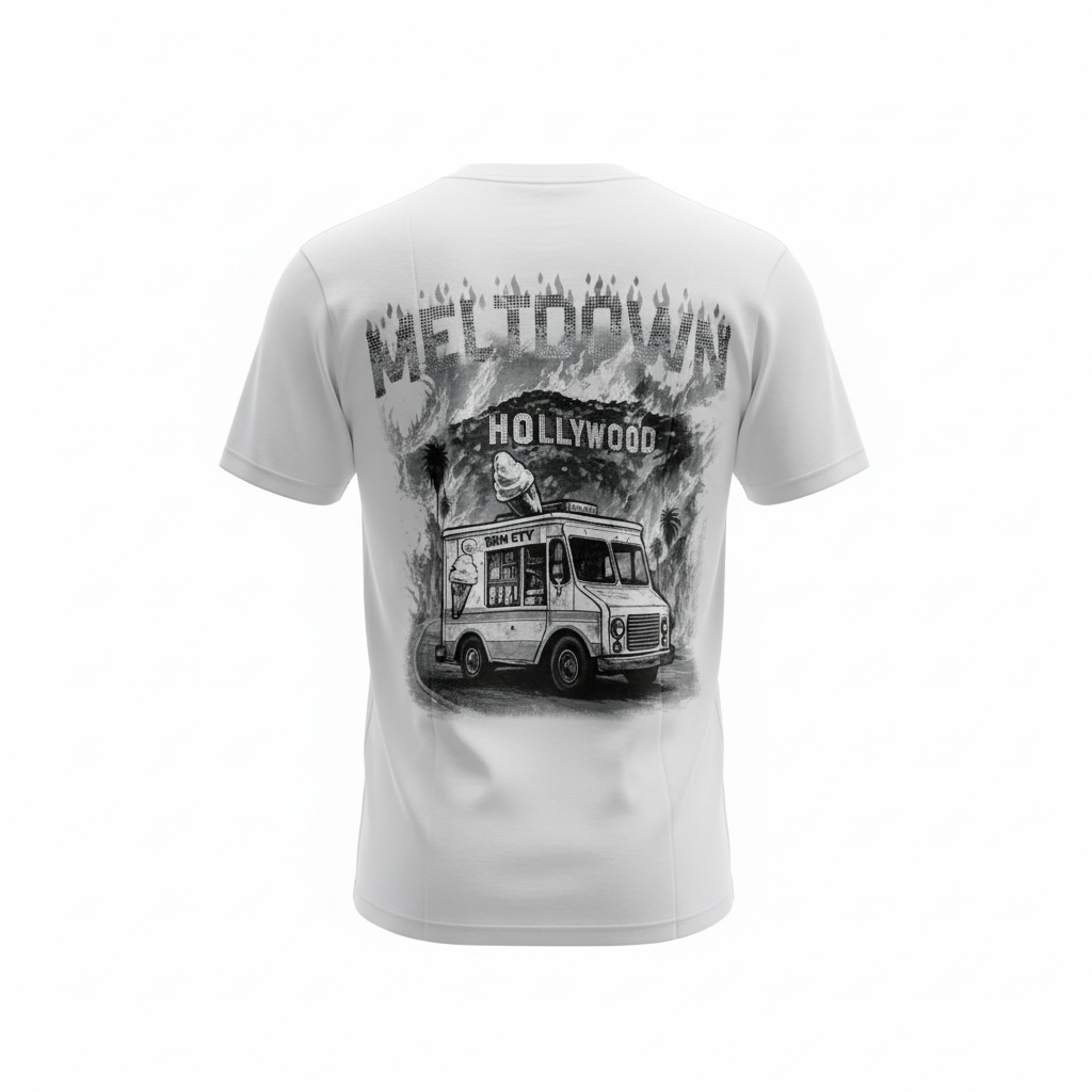 DENIMICITY MELTDOWN ON SUNSET STONE TSHIRT FOR MEN