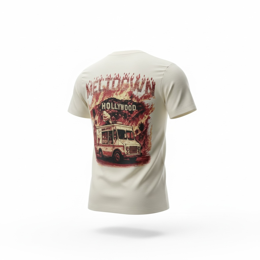 DENIMICITY MELTDOWN ON SUNSET STONE TSHIRT FOR MEN