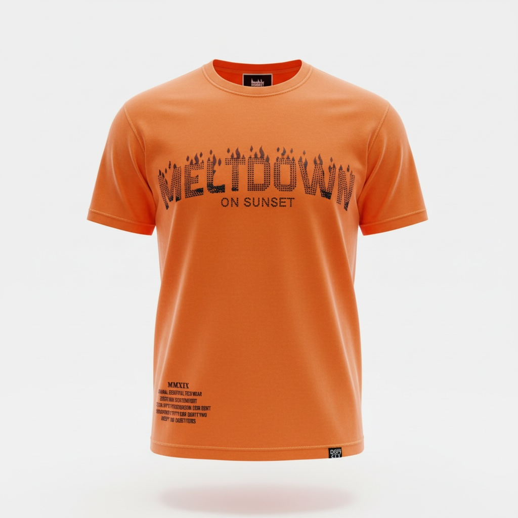 DENIMICITY MELTDOWN ON SUNSET STONE TSHIRT FOR MEN