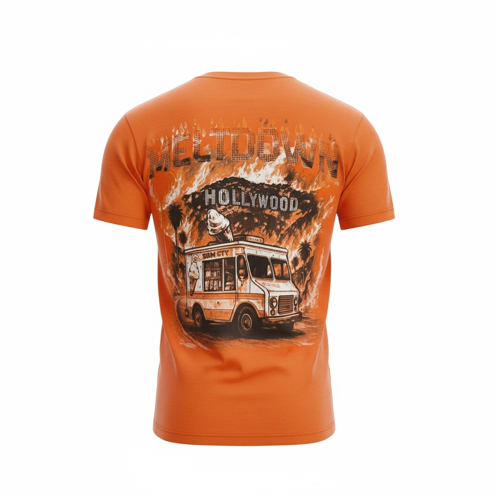 DENIMICITY MELTDOWN ON SUNSET STONE TSHIRT FOR MEN