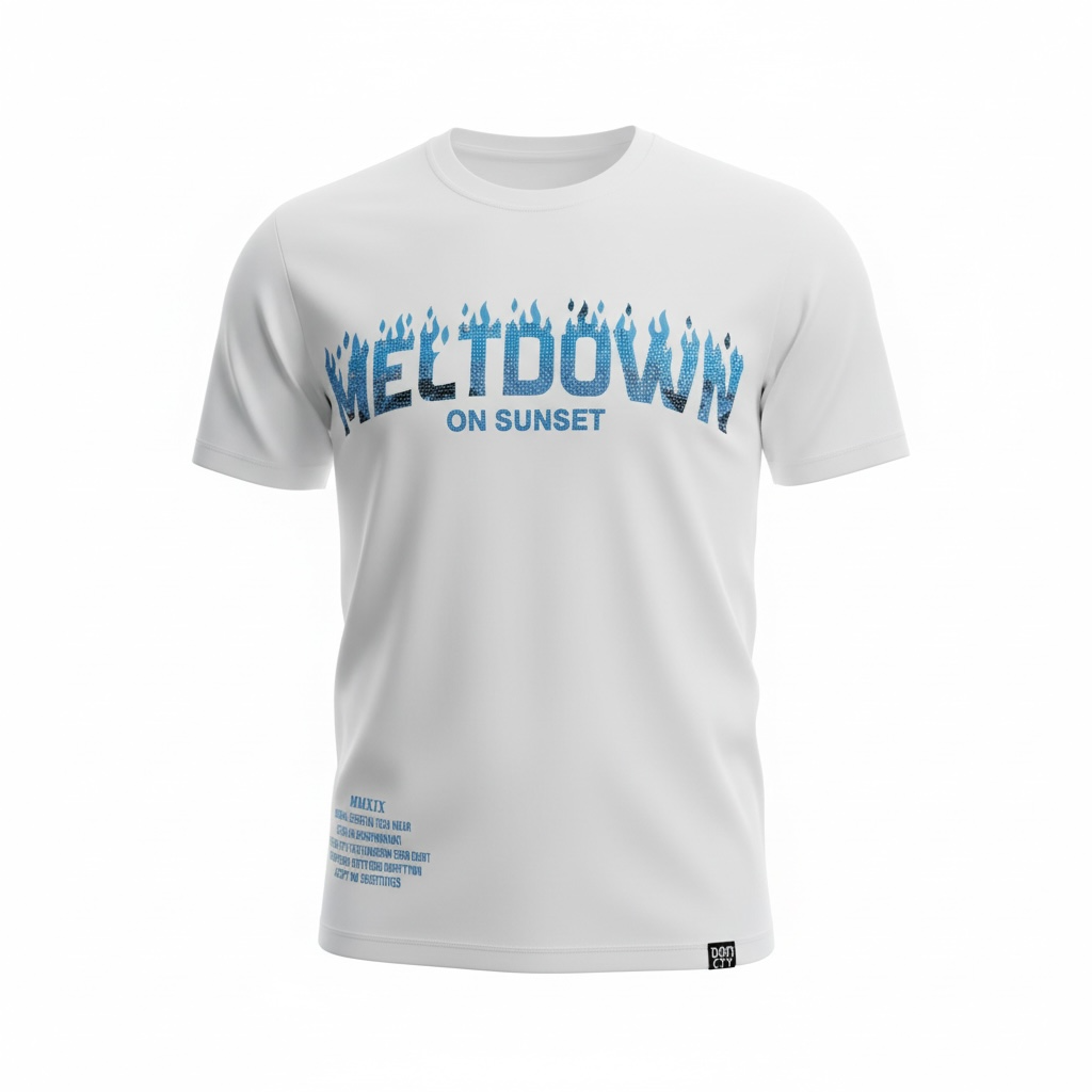 DENIMICITY MELTDOWN ON SUNSET STONE TSHIRT FOR MEN