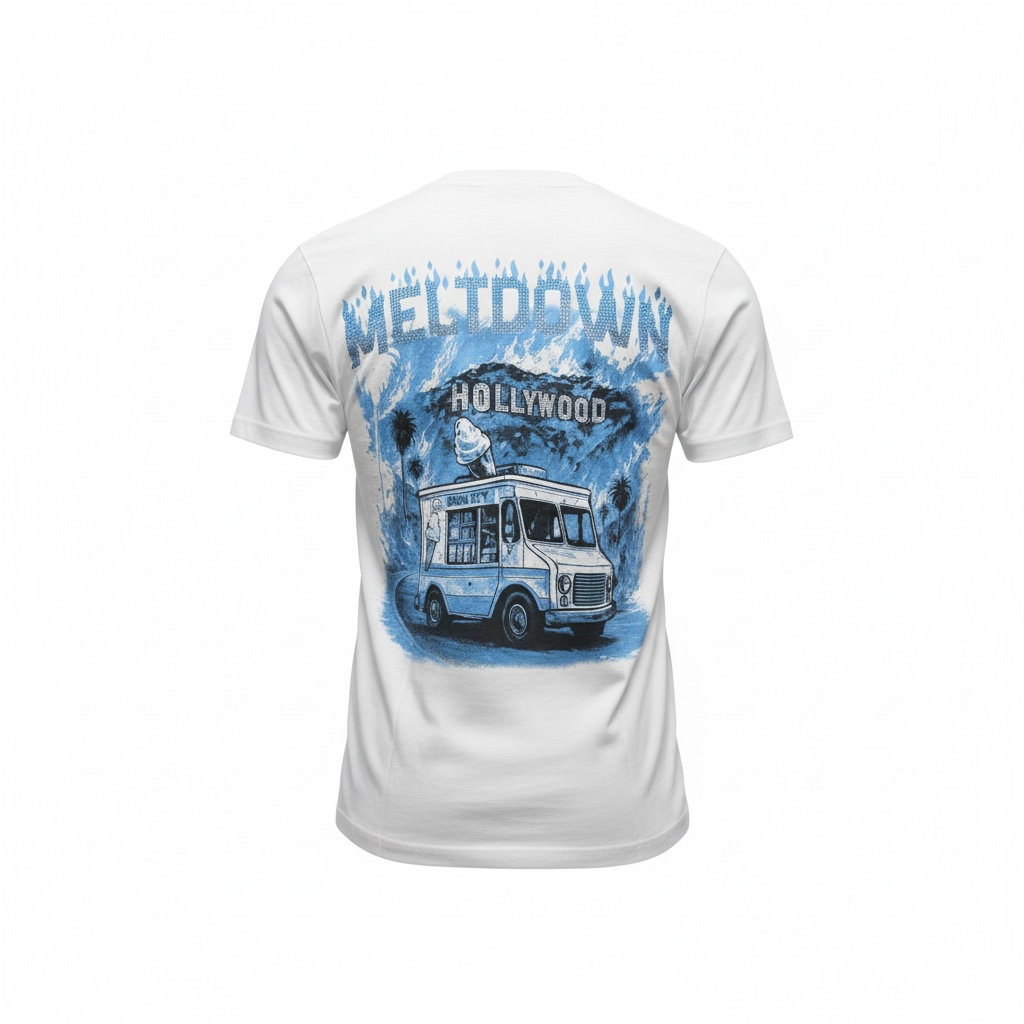 DENIMICITY MELTDOWN ON SUNSET STONE TSHIRT FOR MEN