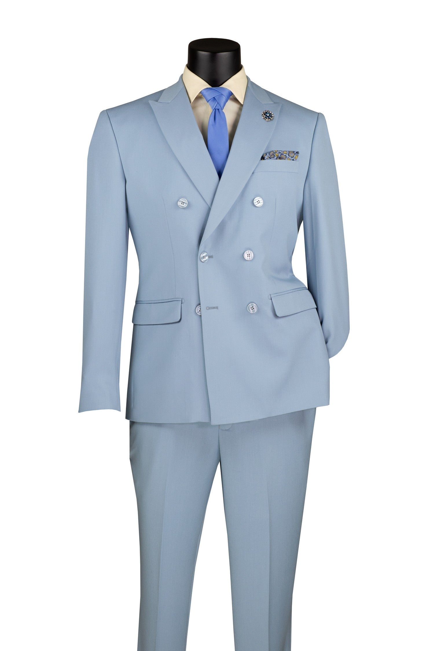 SLIM DOUBLE BREASTED SUIT from Vinci
