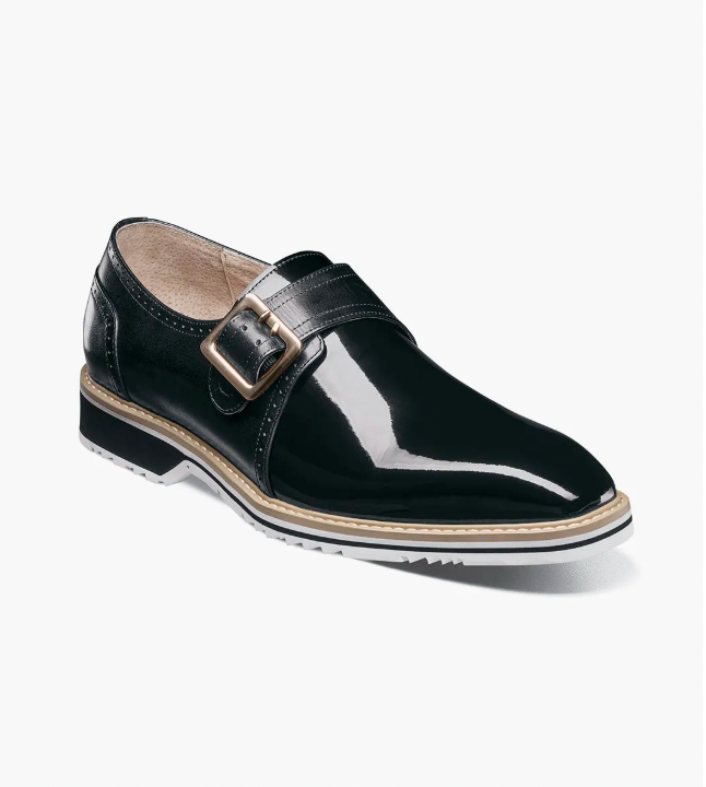 Bartram Plain Toe Monk Strap from Stacy Adams