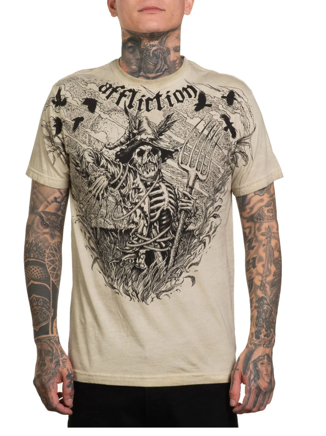 SILENT CURSE S/S TEE (A26977) By Affliction TeeS
